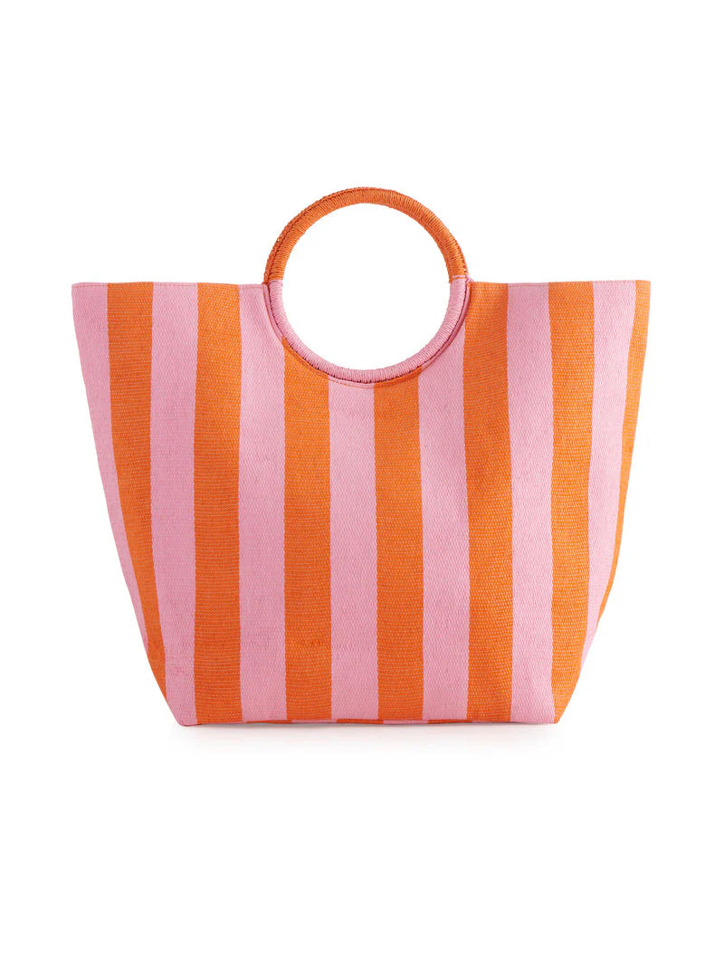 Mirage Orange Tote Bag-130 ACCESSORIES-SHIRALEAH-July & June Women's Fashion Boutique Located in San Antonio, Texas