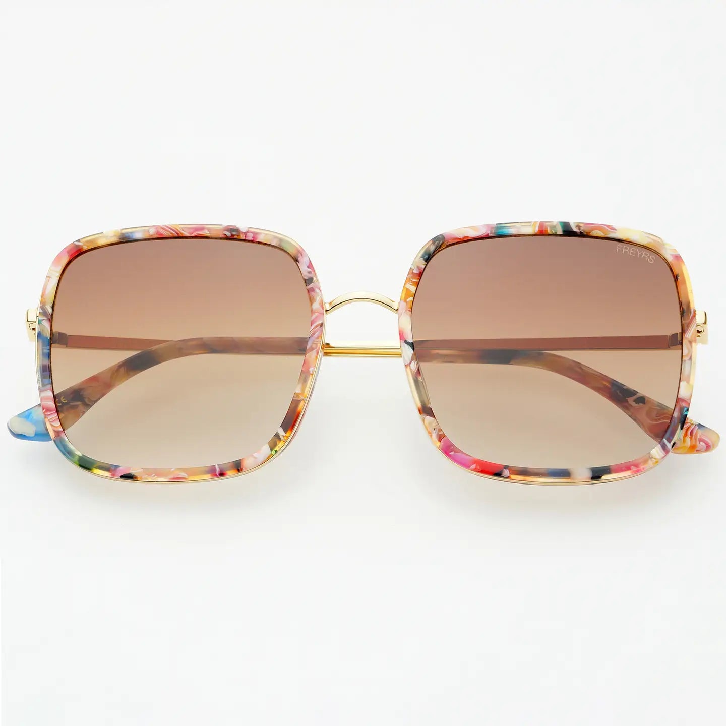 FREYRS - Cosmo Acetate Womens Square Sunglasses - Rose Tortoise-130 ACCESSORIES-FREYRS-July & June Women's Fashion Boutique Located in San Antonio, Texas