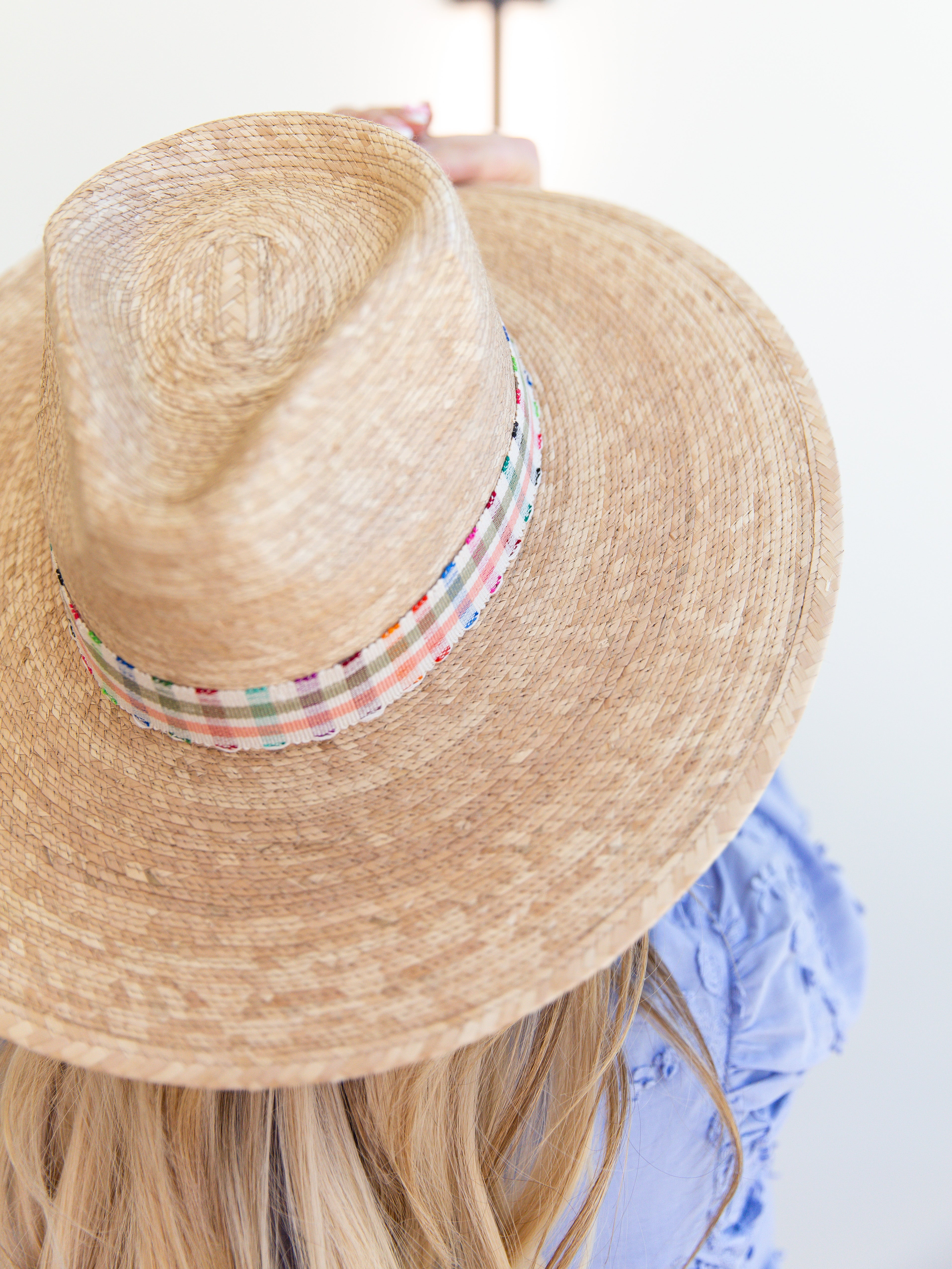 Sunshine Tienda - Rosemary Palm Hat - 2 Sizes-130 ACCESSORIES-Sunshine Tienda-July & June Women's Fashion Boutique Located in San Antonio, Texas