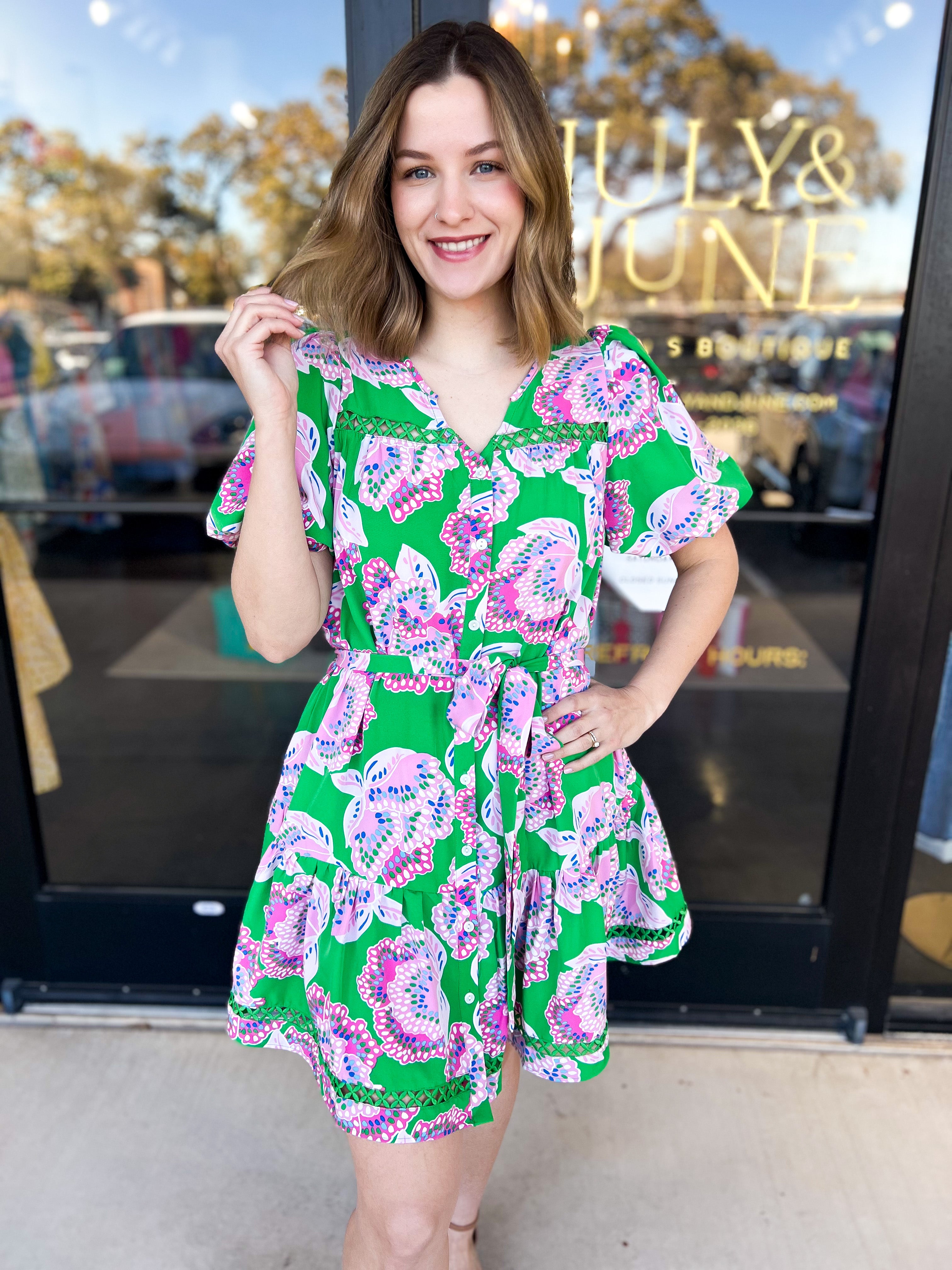 Mary Square - Addison Dress - Petal Tango-510 Mini-MARY SQUARE-July & June Women's Fashion Boutique Located in San Antonio, Texas