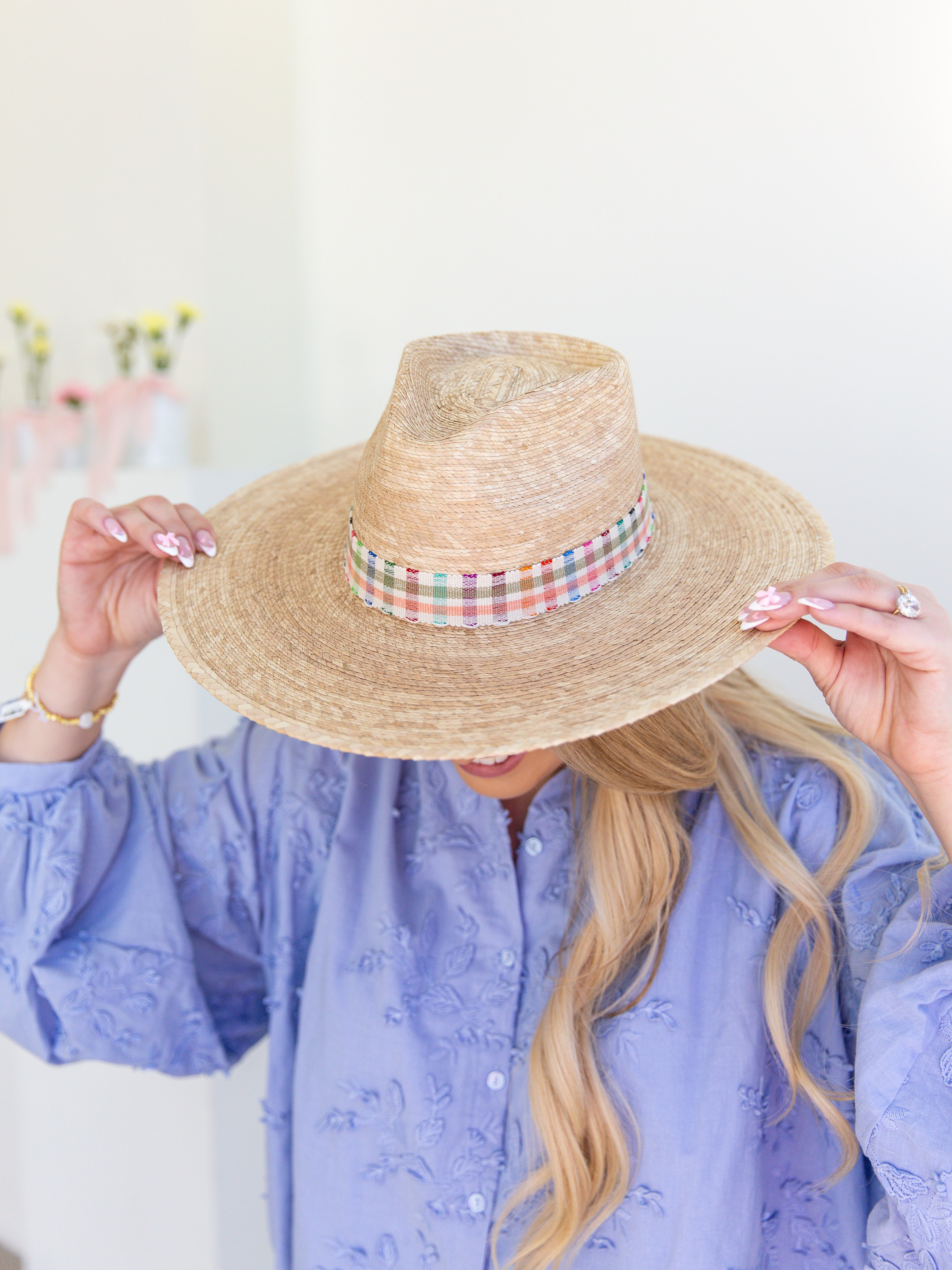 Sunshine Tienda - Rosemary Palm Hat - 2 Sizes-130 ACCESSORIES-Sunshine Tienda-July & June Women's Fashion Boutique Located in San Antonio, Texas