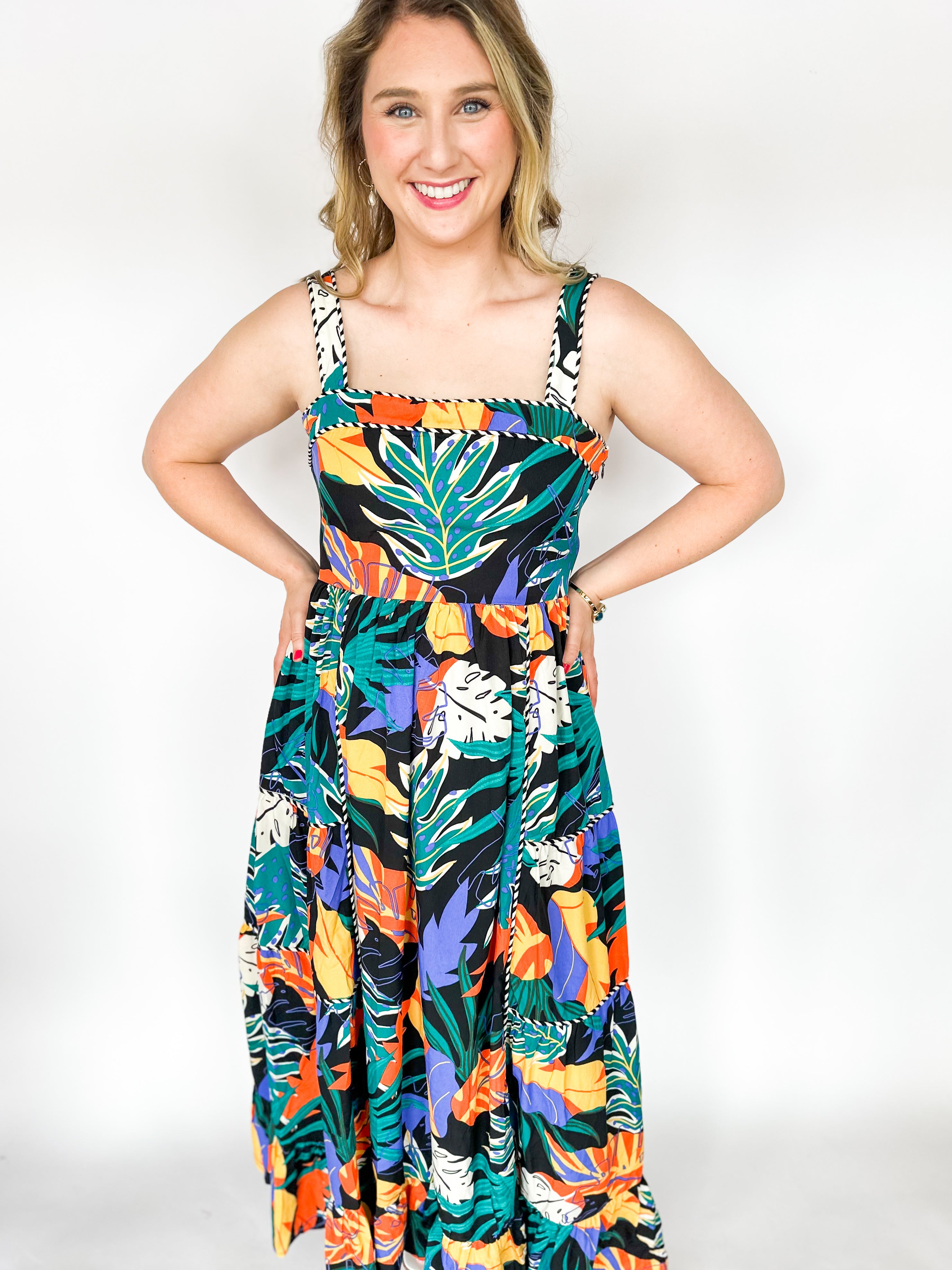 Island Explorer Midi Dress-500 Midi-ENTRO-July & June Women's Fashion Boutique Located in San Antonio, Texas