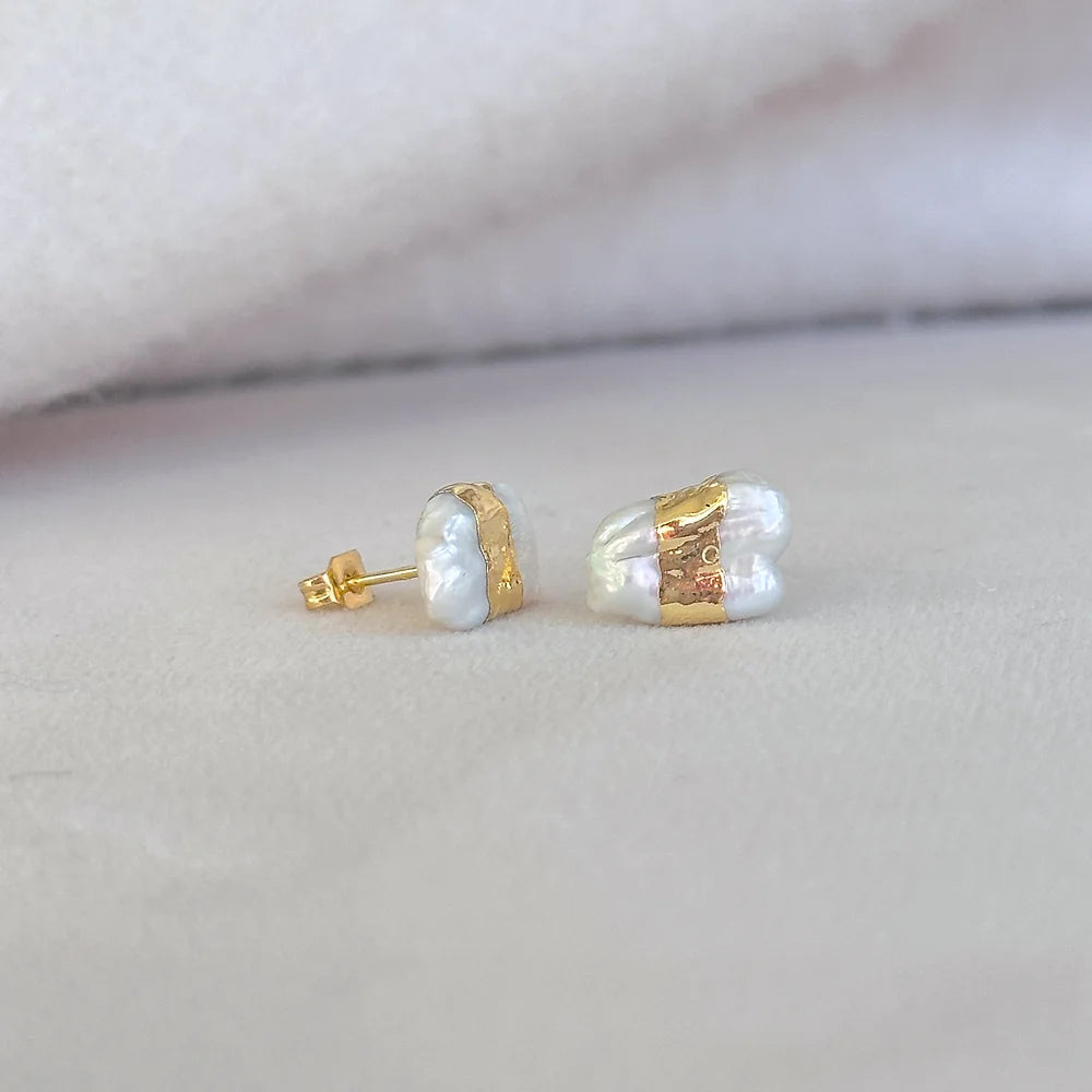 Easton Elle - Pure Pearl Stud Earring-110 Jewelry & Hair-Easton Elle-July & June Women's Fashion Boutique Located in San Antonio, Texas