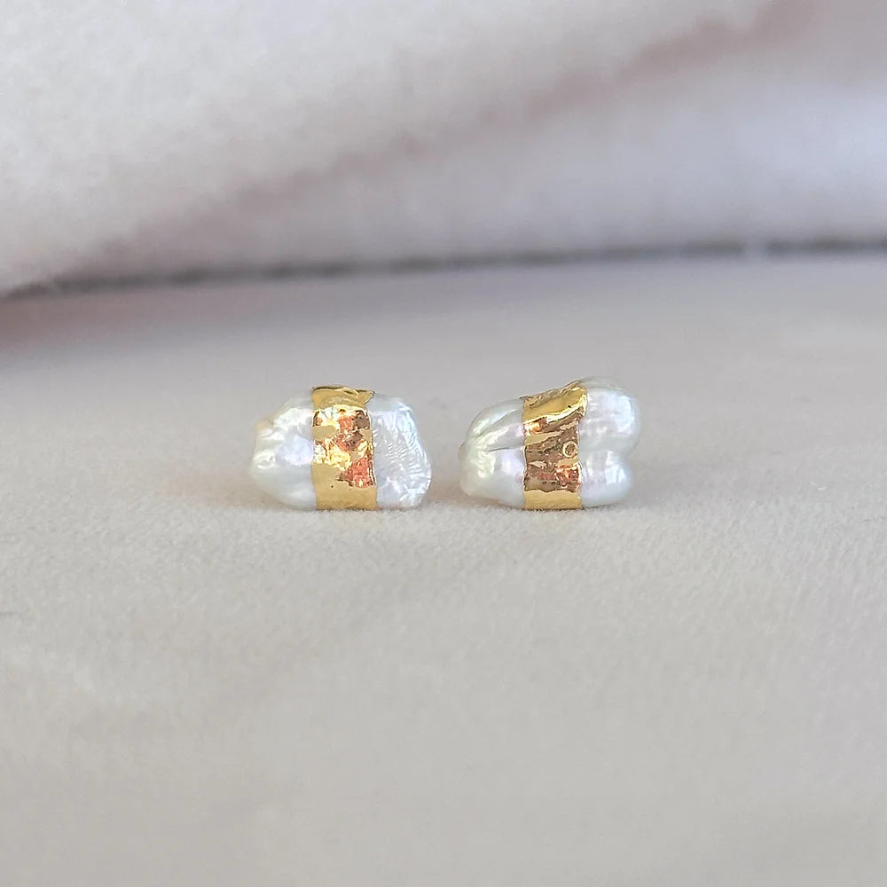 Easton Elle - Pure Pearl Stud Earring-110 Jewelry & Hair-Easton Elle-July & June Women's Fashion Boutique Located in San Antonio, Texas