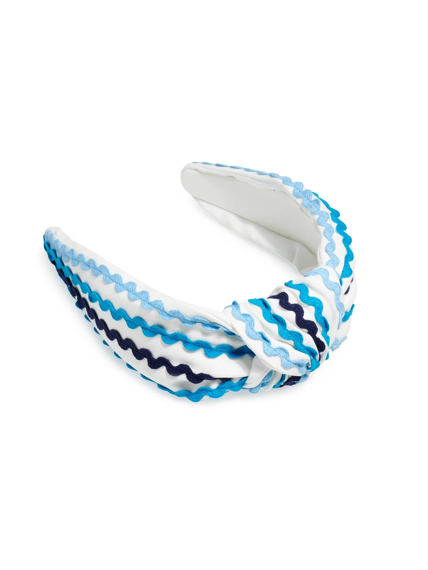 Ric Rac Knotted Headband - Blue-130 Accessories-SHIRALEAH-July & June Women's Fashion Boutique Located in San Antonio, Texas