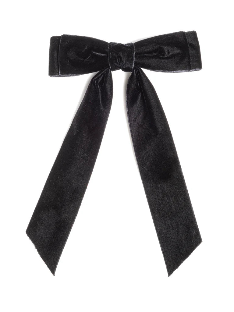 Shiraleah - Velvet Bow Clip - Black-110 Jewelry & Hair-SHIRALEAH-July & June Women's Fashion Boutique Located in San Antonio, Texas