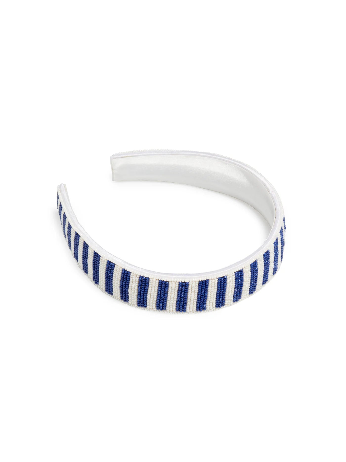 Beaded Stripe Headband - Navy-130 Accessories-SHIRALEAH-July & June Women's Fashion Boutique Located in San Antonio, Texas