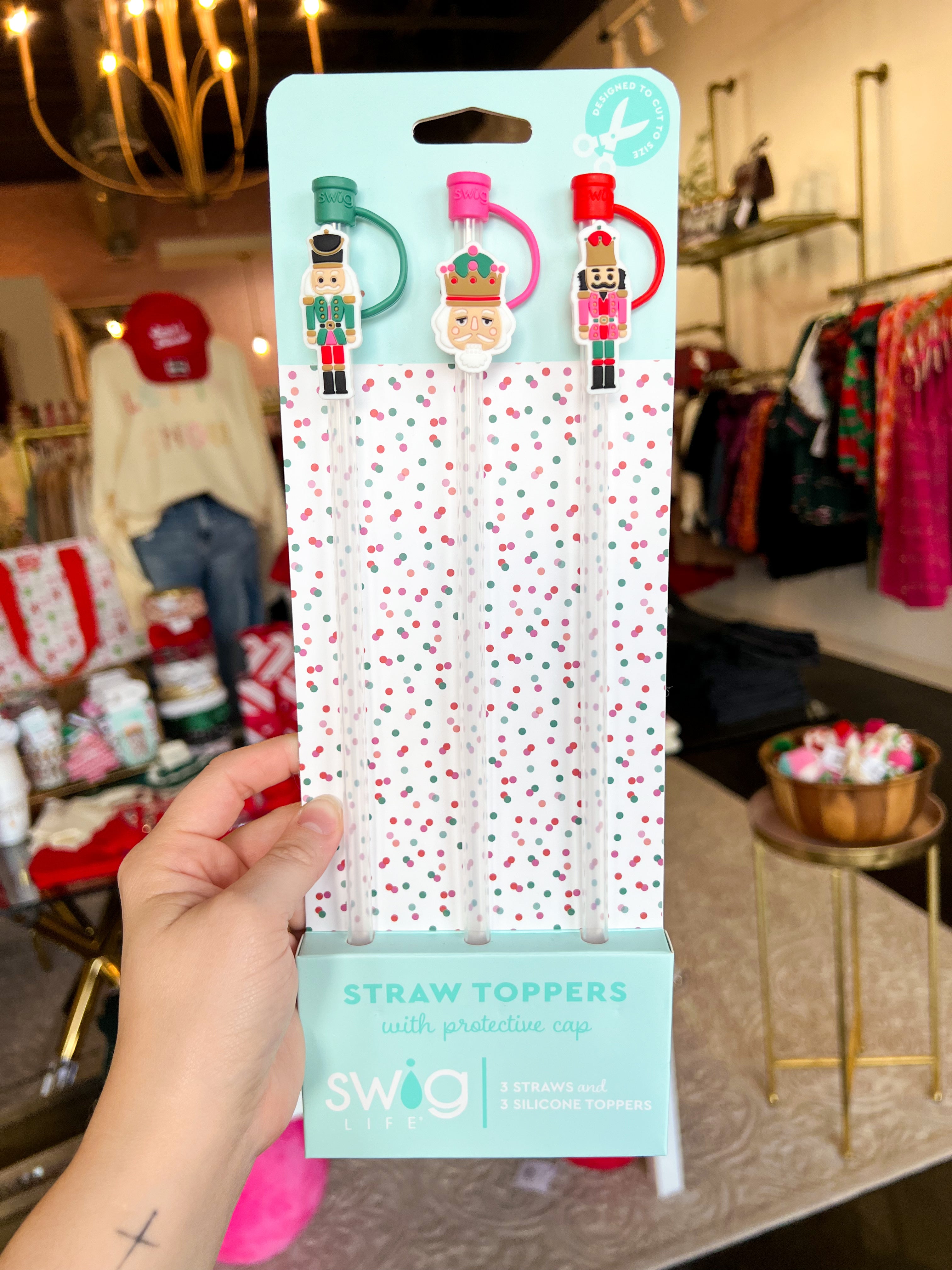 SWIG - Classic Nutcracker Straw Topper Set-140 Gifts + Home-SWIG-July & June Women's Fashion Boutique Located in San Antonio, Texas