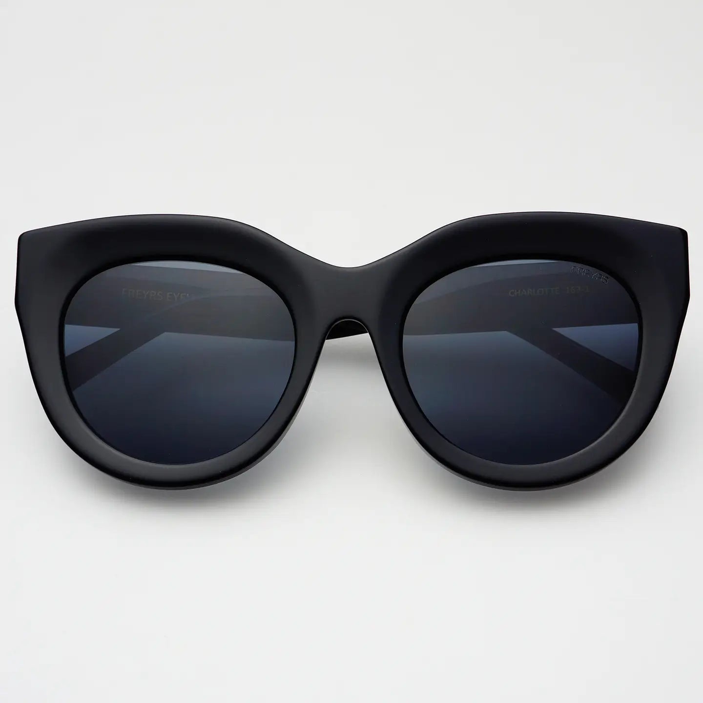 FREYRS - Charlotte Acetate Womens Cat Eye Sunglasses - Black-130 ACCESSORIES-FREYRS-July & June Women's Fashion Boutique Located in San Antonio, Texas