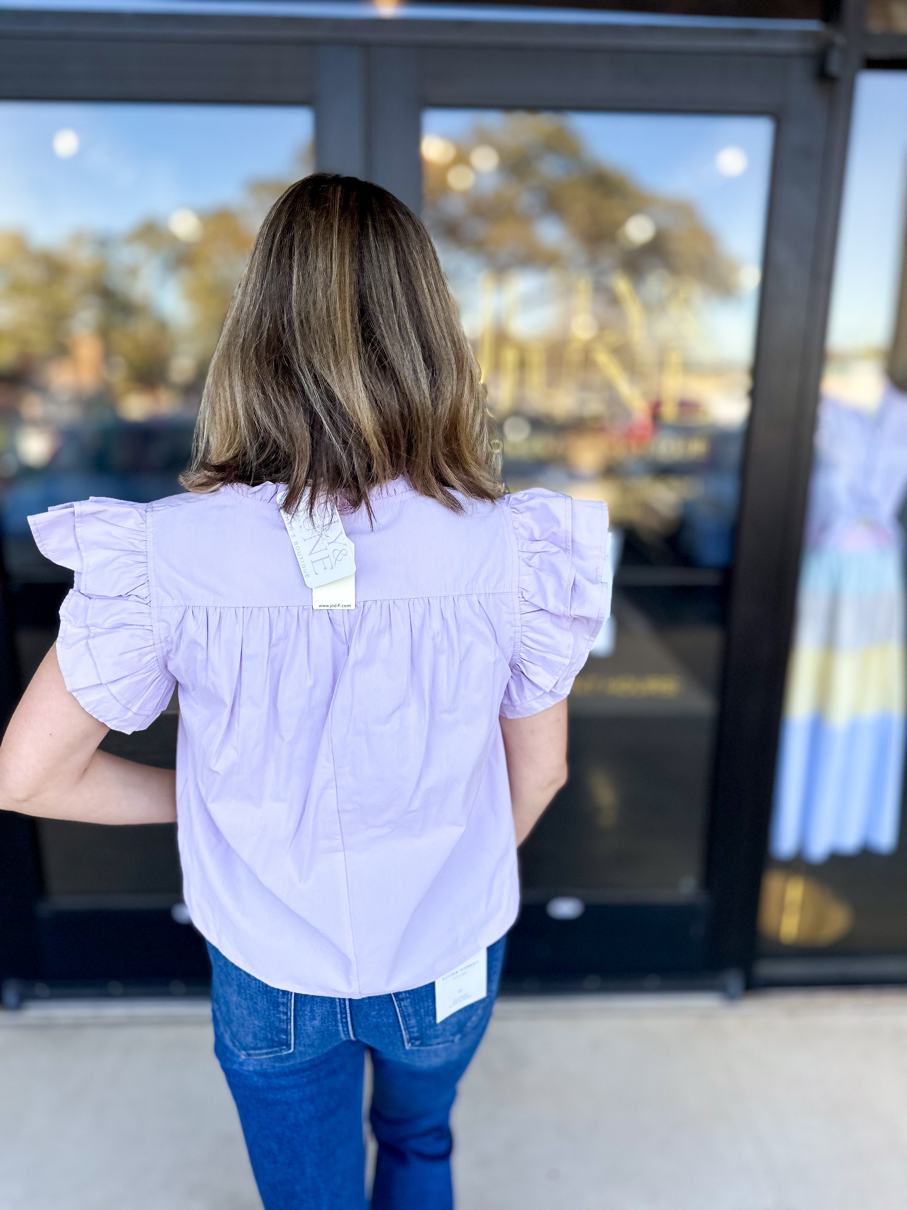 Classic Chic Blouse - Lavender-200 Fashion Blouses-JODIFL-July & June Women's Fashion Boutique Located in San Antonio, Texas