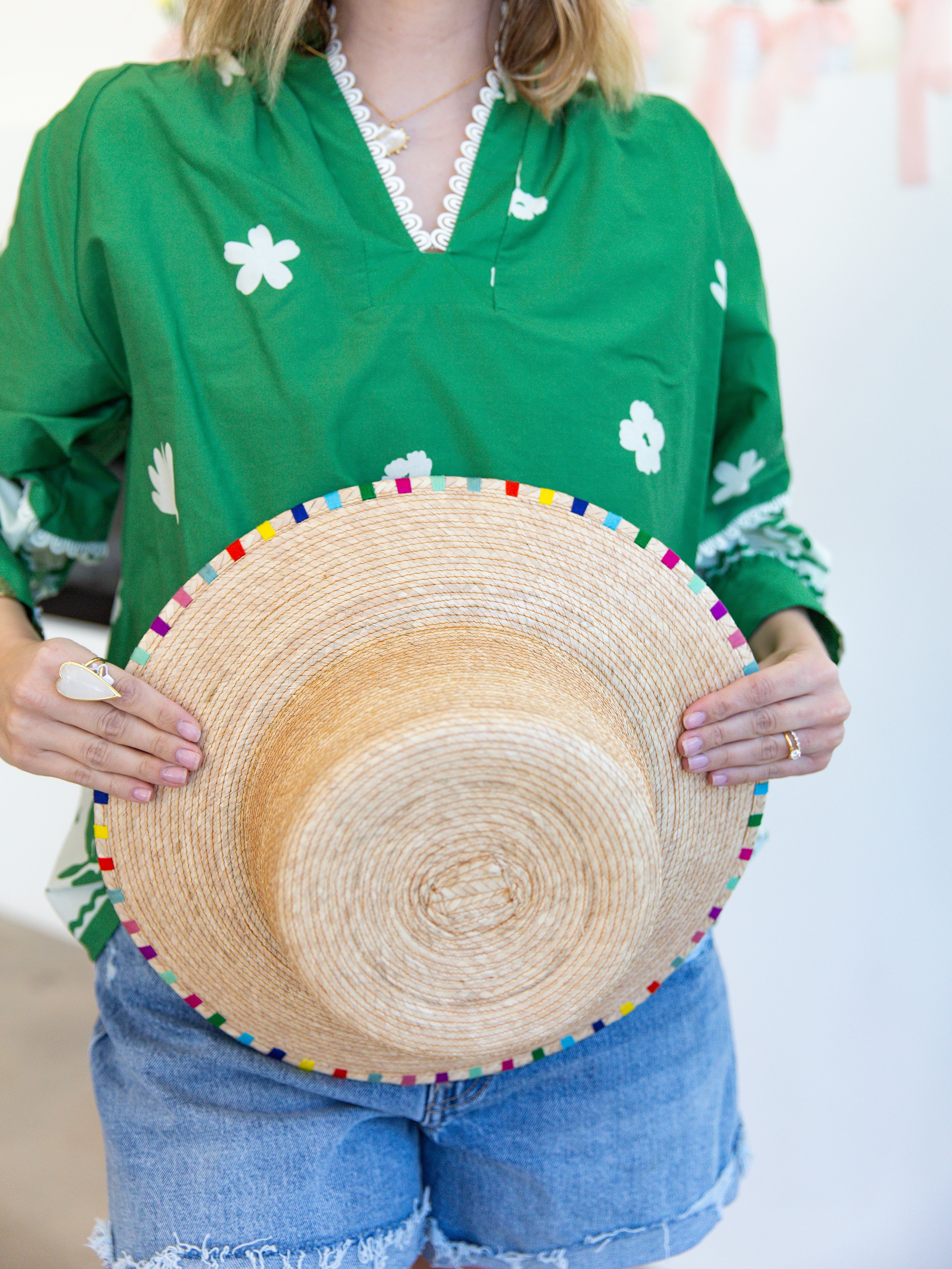 Sunshine Tienda - Roselia Palm Bucket Hat - 2 Sizes-130 ACCESSORIES-Sunshine Tienda-July & June Women's Fashion Boutique Located in San Antonio, Texas