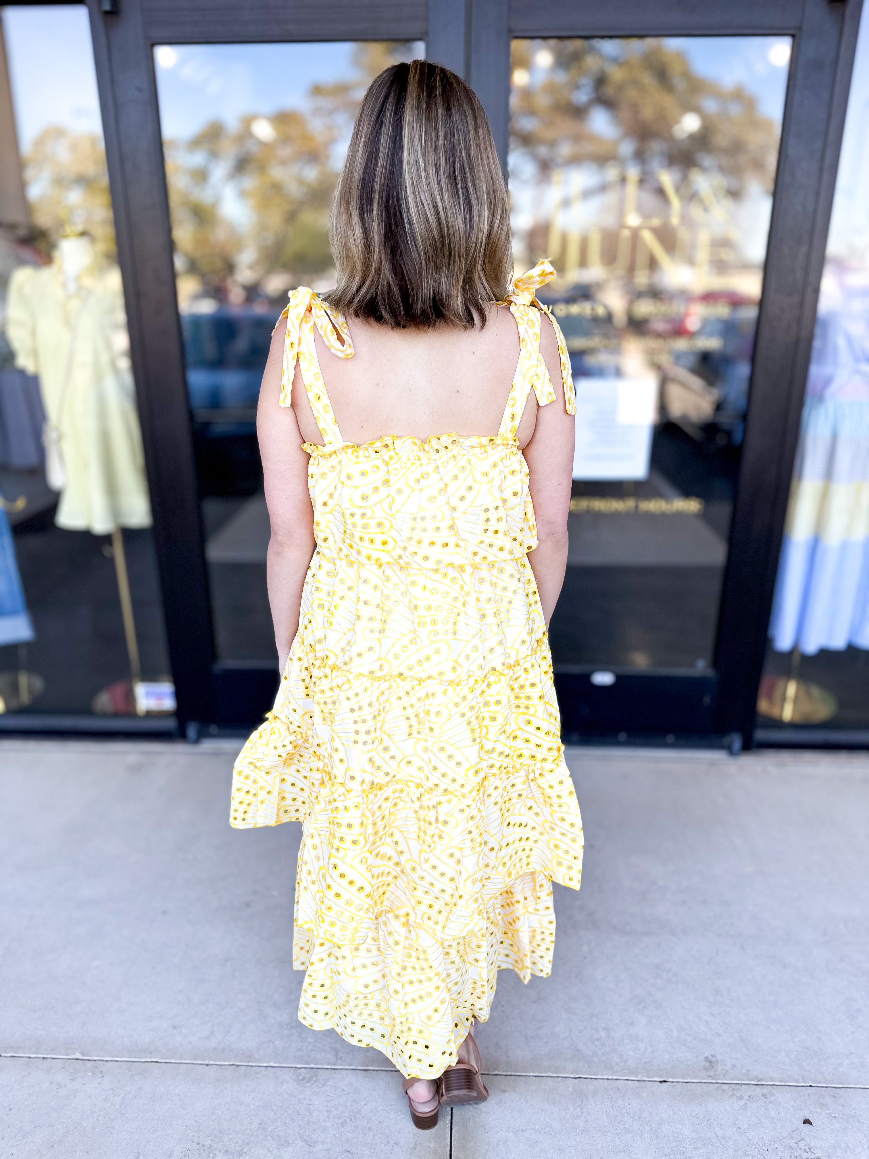 Walking On Sunshine Midi Dress-500 Midi-TCEC-July & June Women's Fashion Boutique Located in San Antonio, Texas