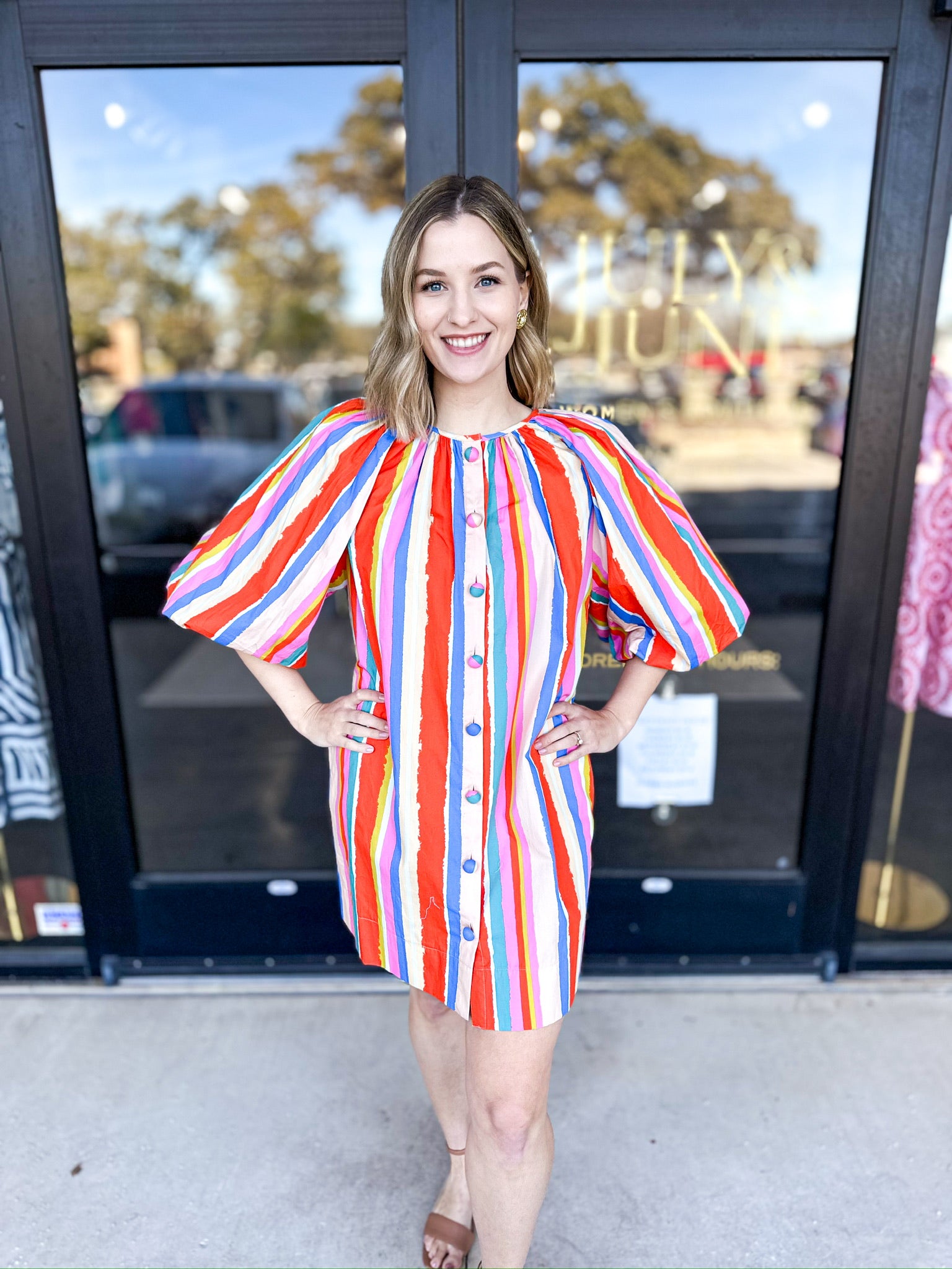 Multicolored Dream Mini Dress-510 Mini-FATE-July & June Women's Fashion Boutique Located in San Antonio, Texas