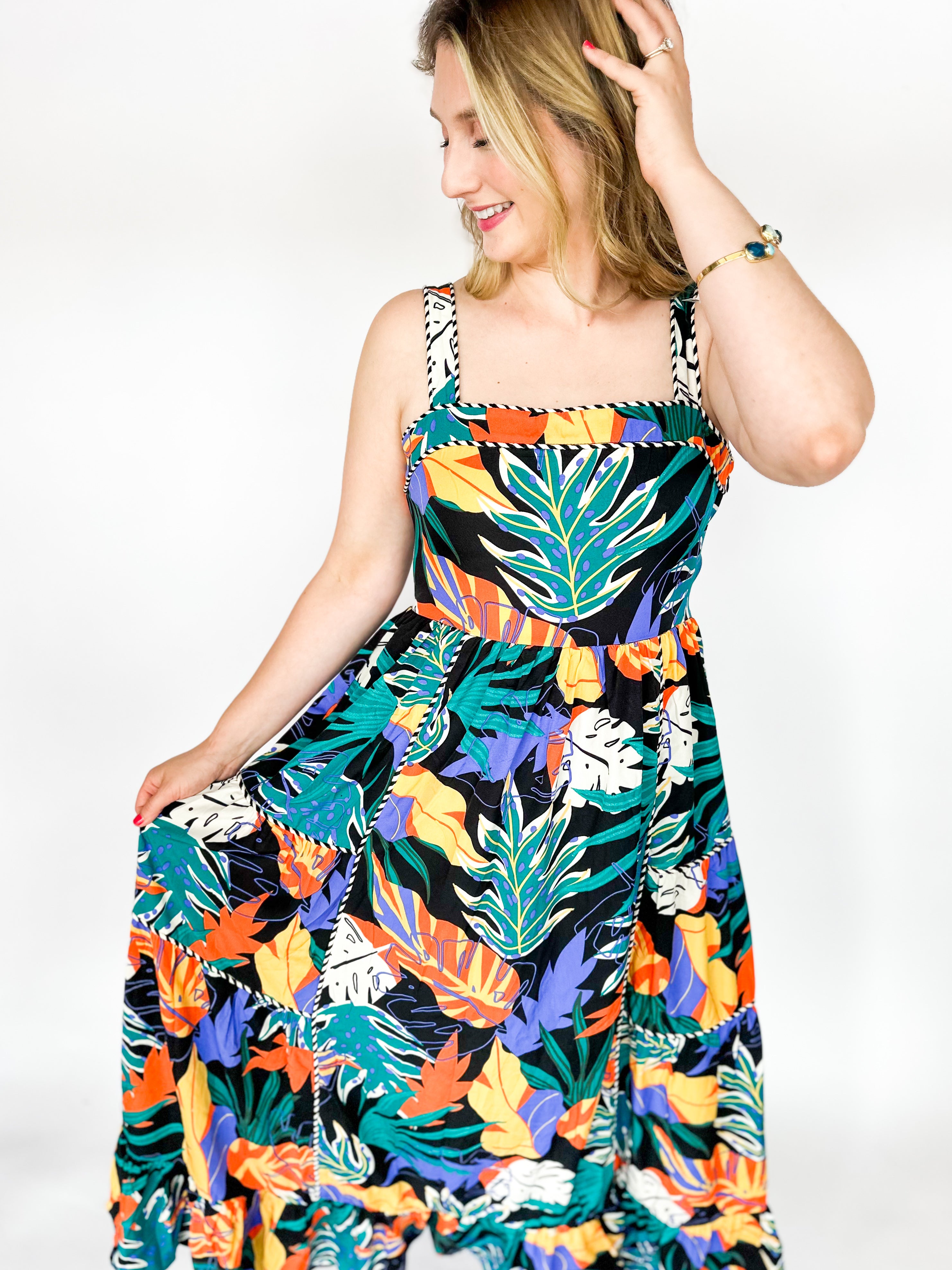 Island Explorer Midi Dress-500 Midi-ENTRO-July & June Women's Fashion Boutique Located in San Antonio, Texas