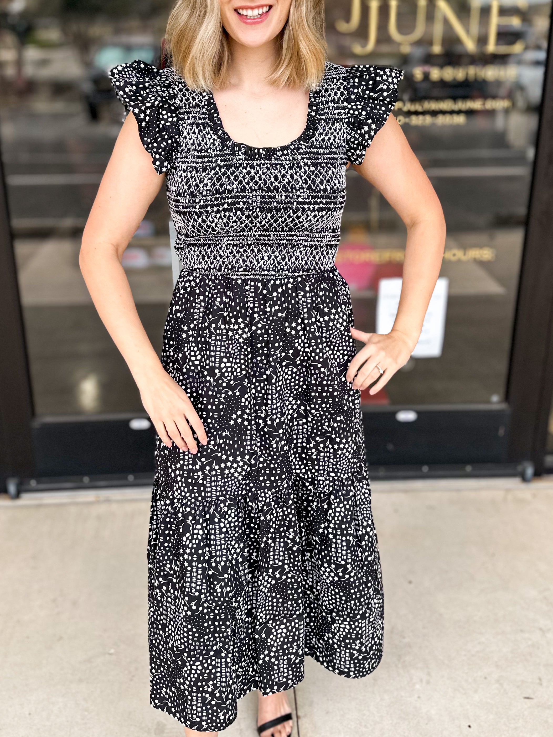 Maggie Midi Dress-500 Midi-SUGARLIPS-July & June Women's Fashion Boutique Located in San Antonio, Texas