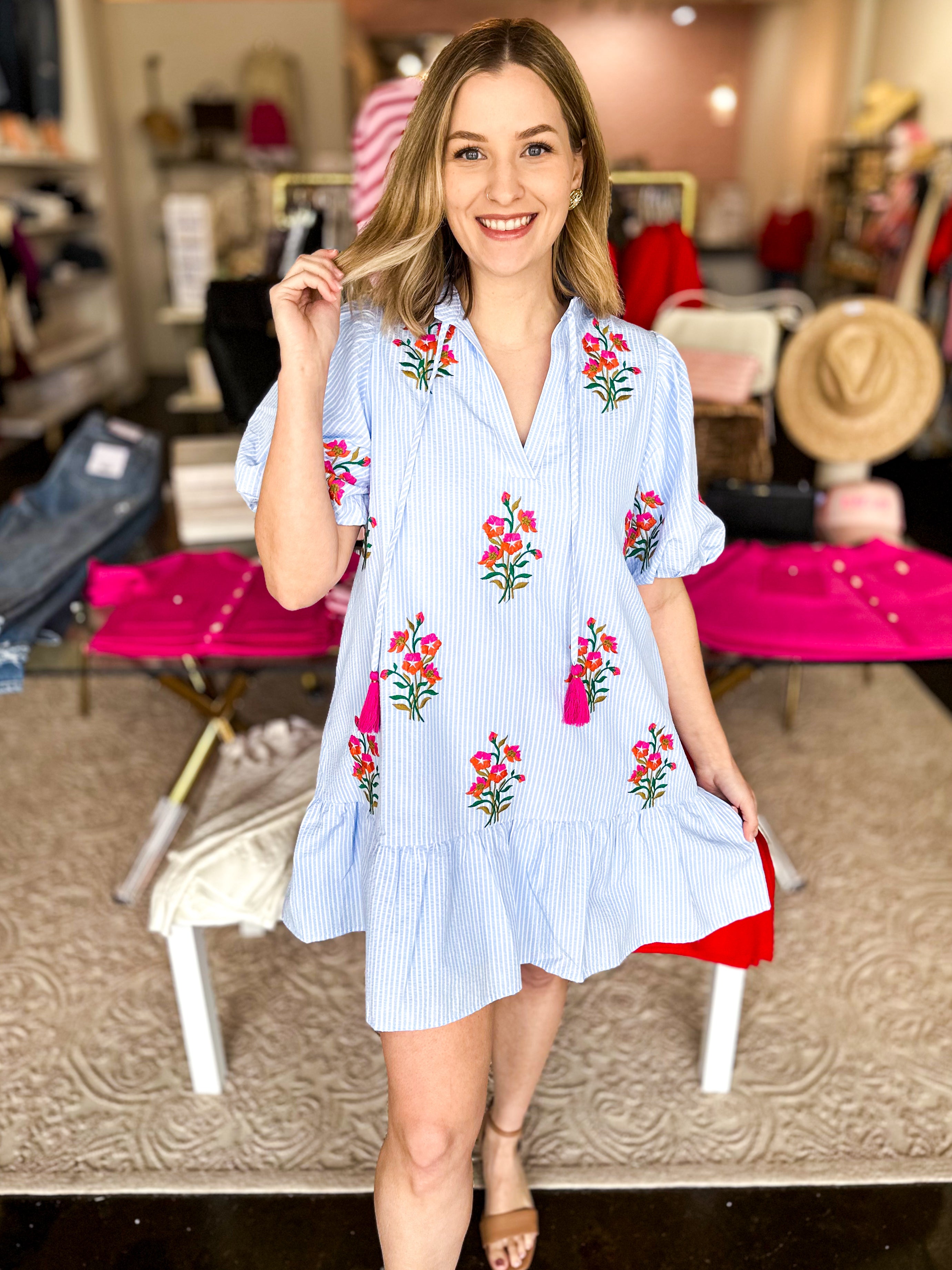 THML - Springtime Sweetness Mini Dress-510 Mini-THML-July & June Women's Fashion Boutique Located in San Antonio, Texas