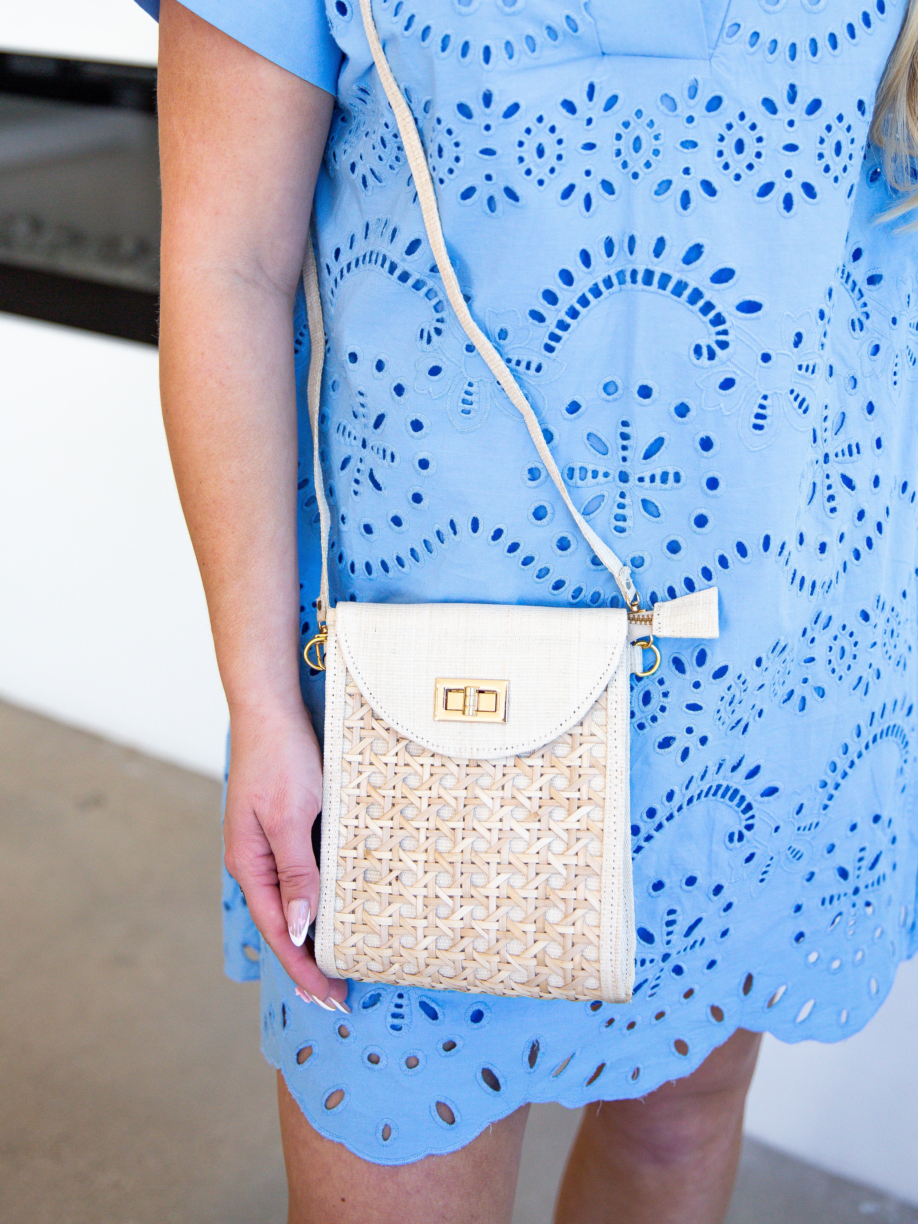 The Ellie Woven Crossbody - Cream-130 ACCESSORIES-Soli & Sun-July & June Women's Fashion Boutique Located in San Antonio, Texas