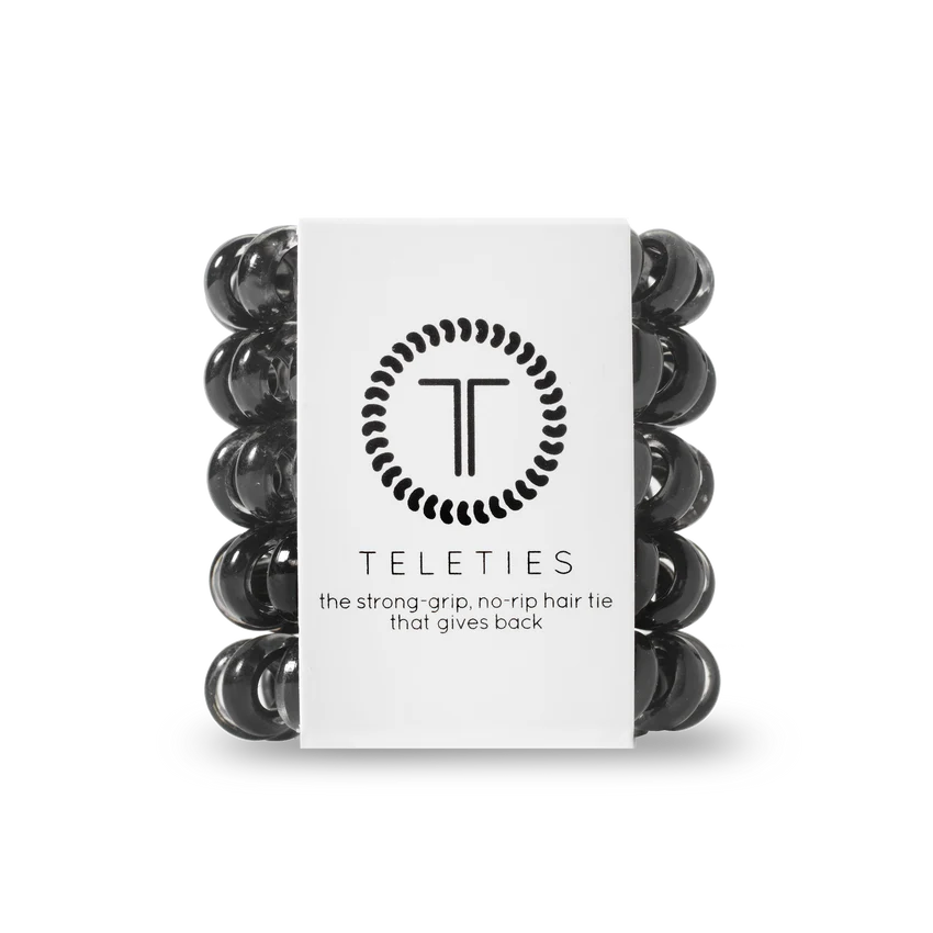 Teleties - Tiny - Jet Black-110 Jewelry & Hair-Teleties-July & June Women's Fashion Boutique Located in San Antonio, Texas