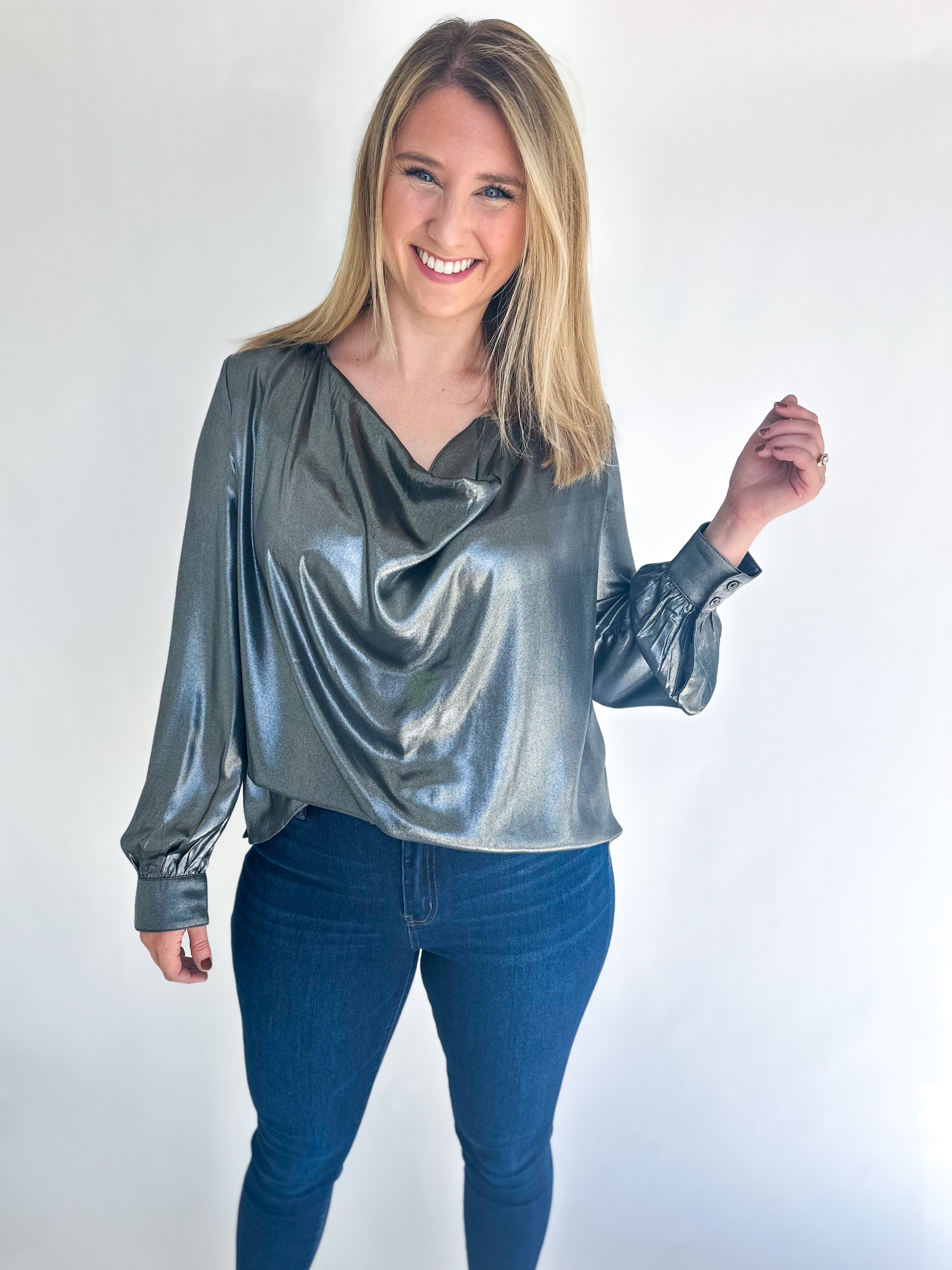 Turning Heads Blouse-200 Fashion Blouses-CURRENT AIR CLOTHING-July & June Women's Fashion Boutique Located in San Antonio, Texas