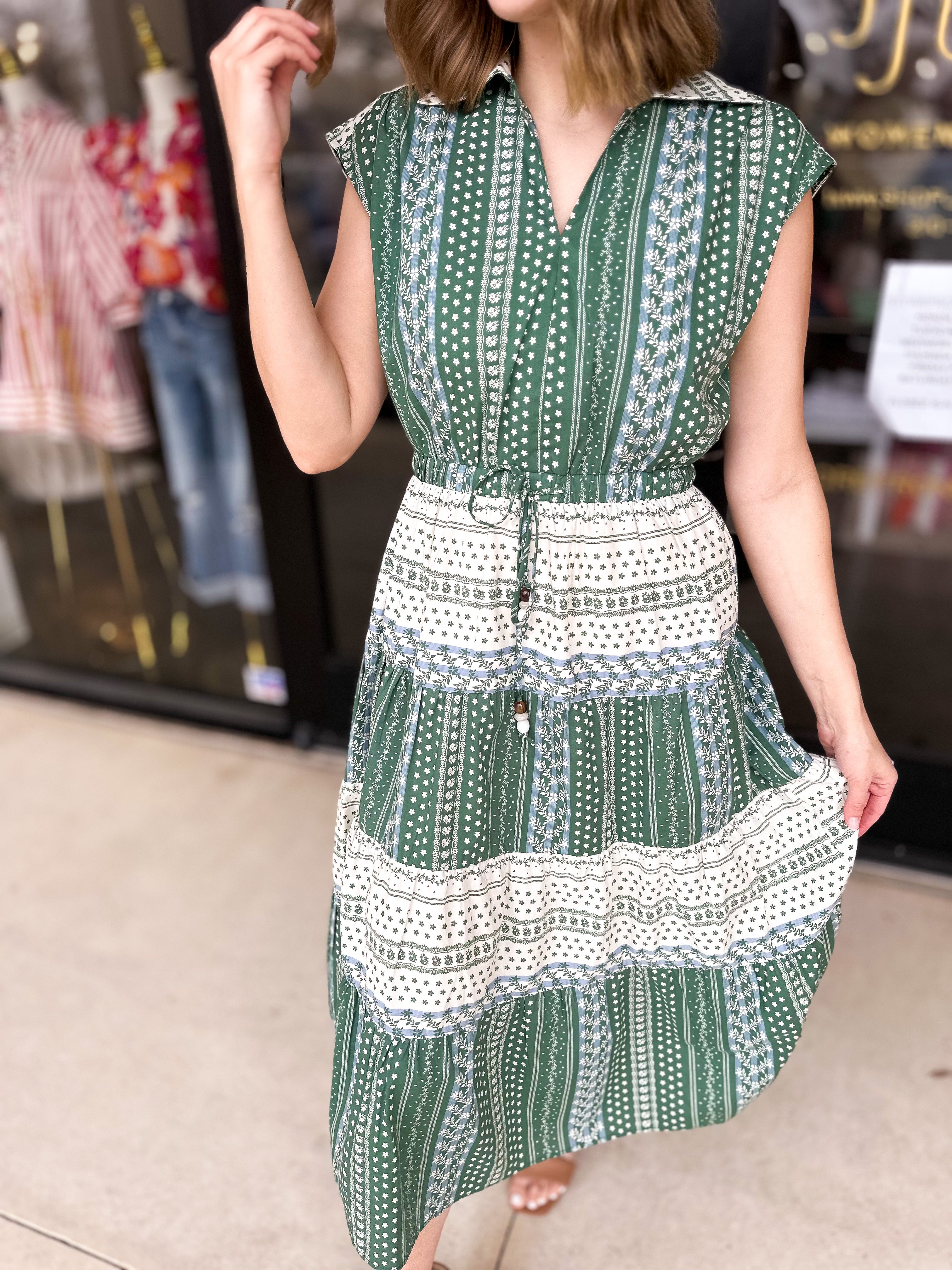 Sunday Brunch Midi Dress-500 Midi-PINCH-July & June Women's Fashion Boutique Located in San Antonio, Texas