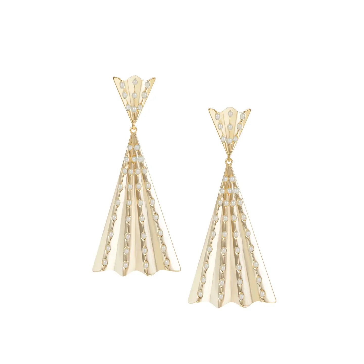 Natalie Wood - Solaris Statement Earrings in Pearl-110 Jewelry & Hair-Natalie Wood-July & June Women's Fashion Boutique Located in San Antonio, Texas