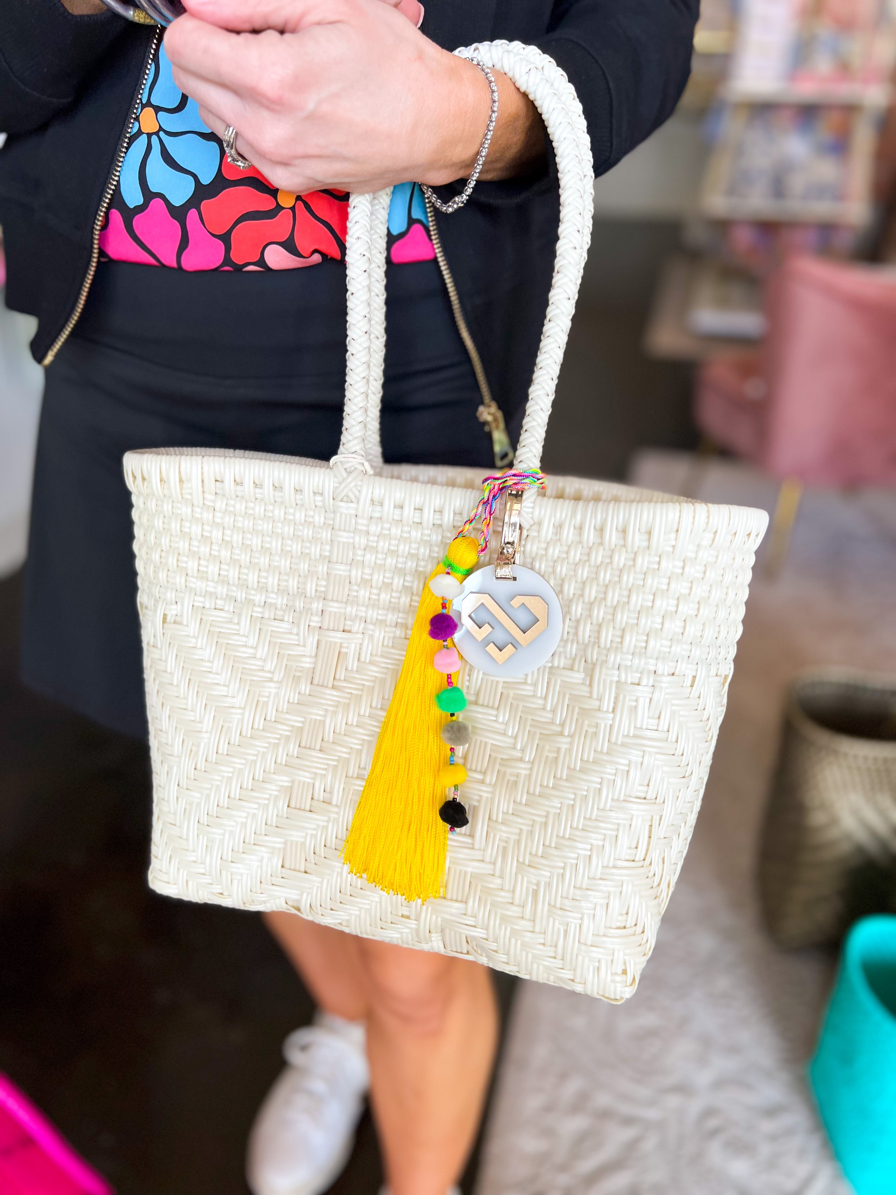 Maria Victoria - Glimmer Pearl Tote Bag Extra Small-130 Accessories-MARIA VICTORIA-July & June Women's Fashion Boutique Located in San Antonio, Texas