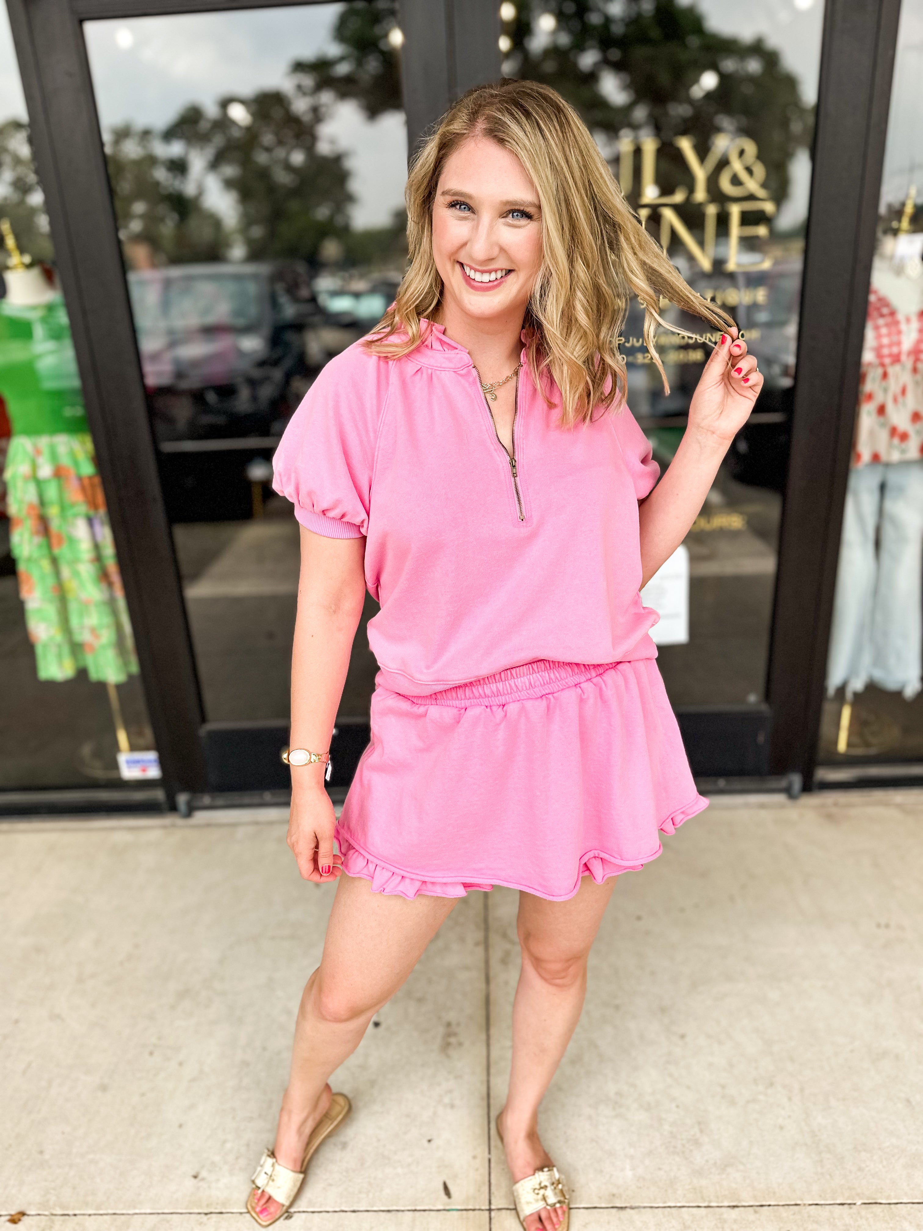 The Pinky Travel Set-300 Athleisure/Lounge-FANTASTIC FAWN-July & June Women's Fashion Boutique Located in San Antonio, Texas