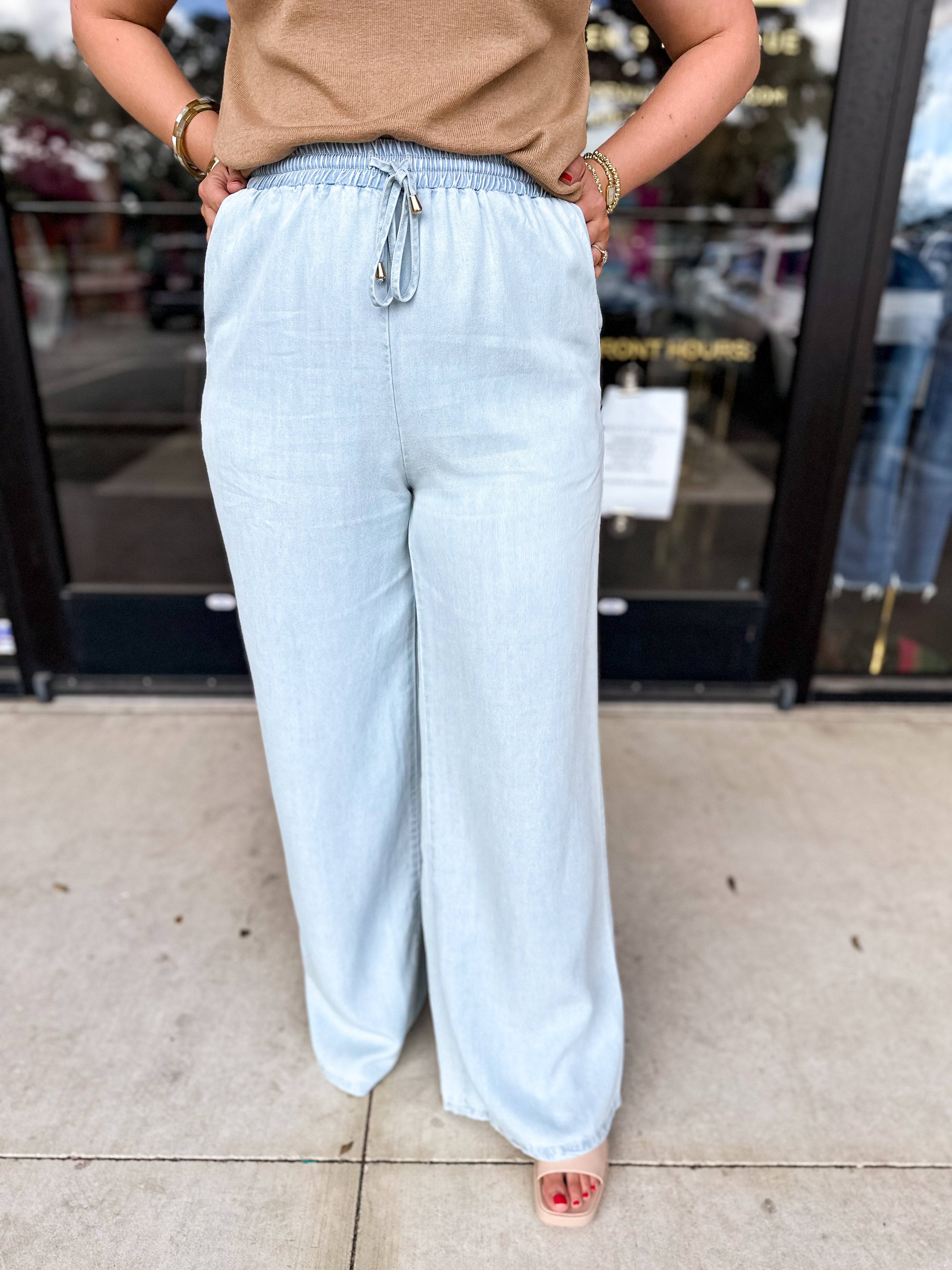 Louie Denim Pants-400 Pants-ALLIE ROSE-July & June Women's Fashion Boutique Located in San Antonio, Texas