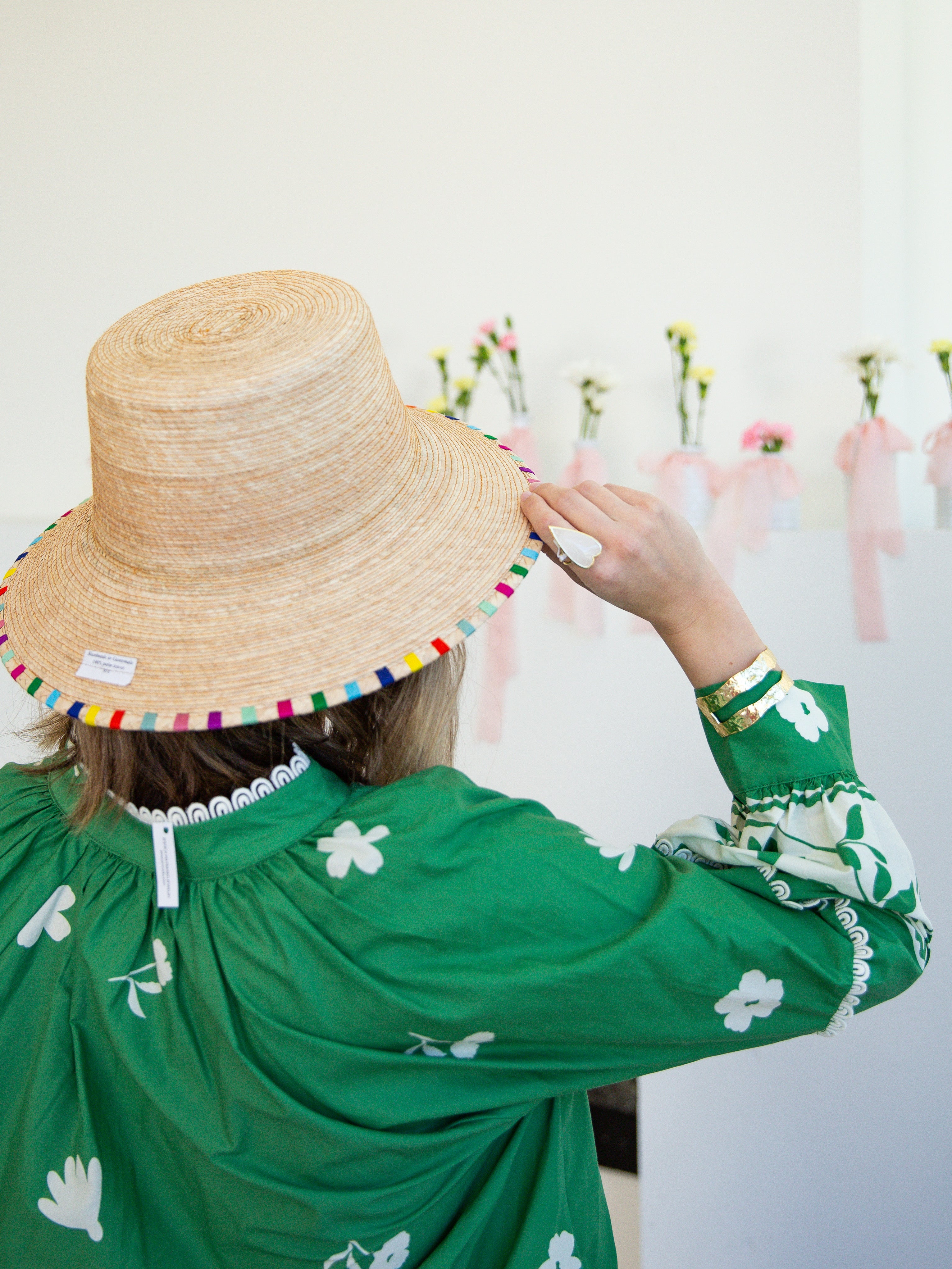 Sunshine Tienda - Roselia Palm Bucket Hat - 2 Sizes-130 ACCESSORIES-Sunshine Tienda-July & June Women's Fashion Boutique Located in San Antonio, Texas