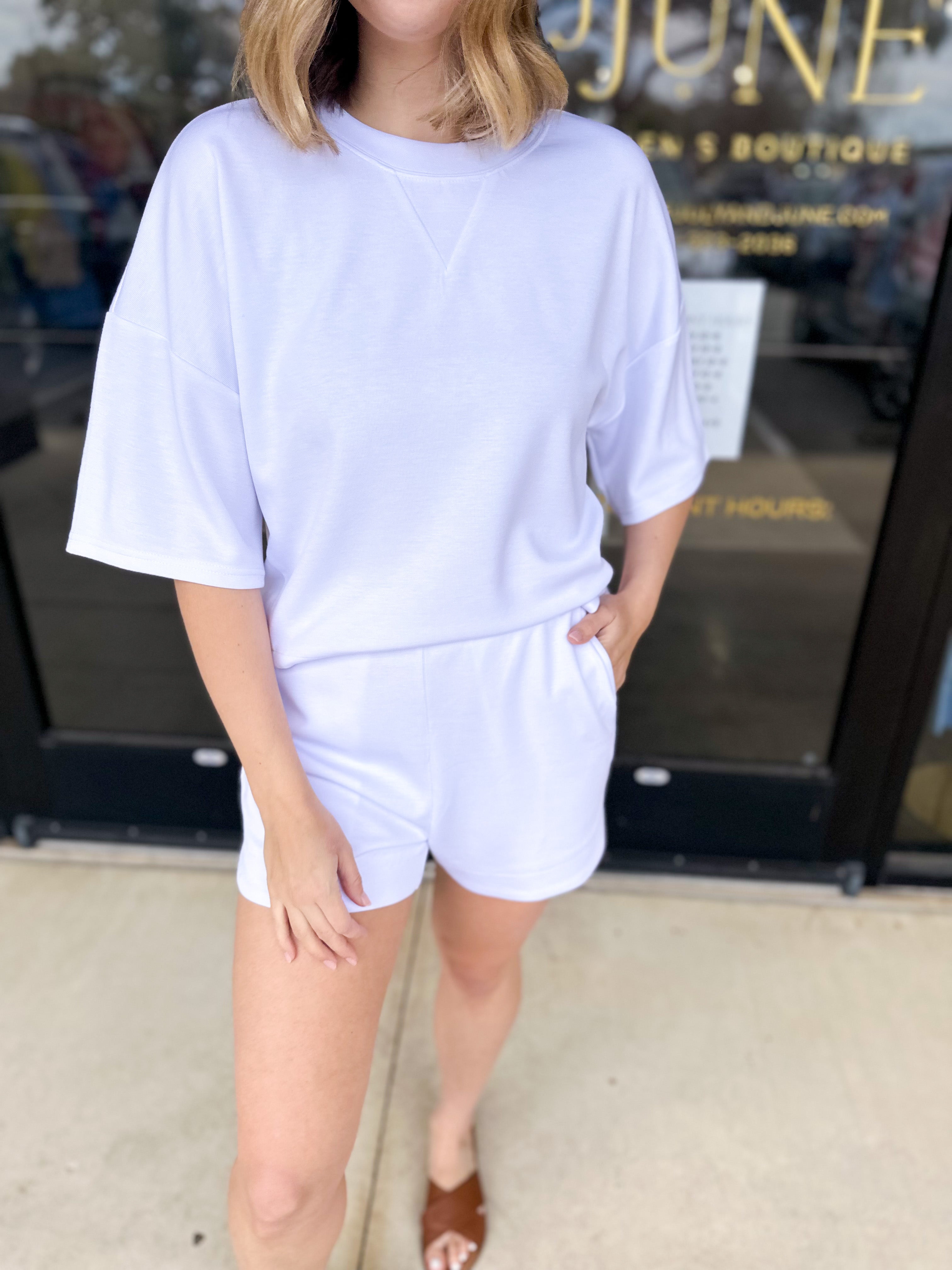 The Natalie Set - Ivory-300 Athleisure/Lounge-JODIFL-July & June Women's Fashion Boutique Located in San Antonio, Texas