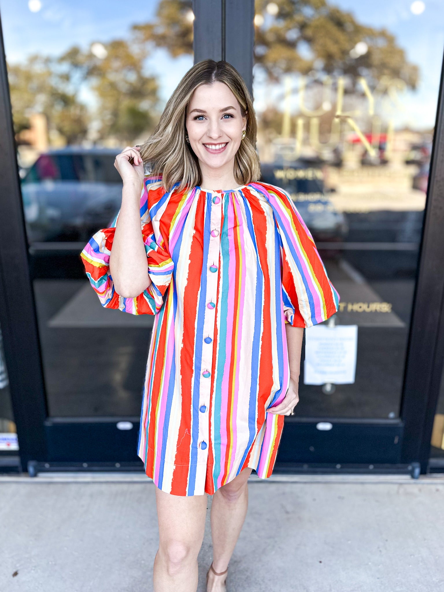 Multicolored Dream Mini Dress-510 Mini-FATE-July & June Women's Fashion Boutique Located in San Antonio, Texas