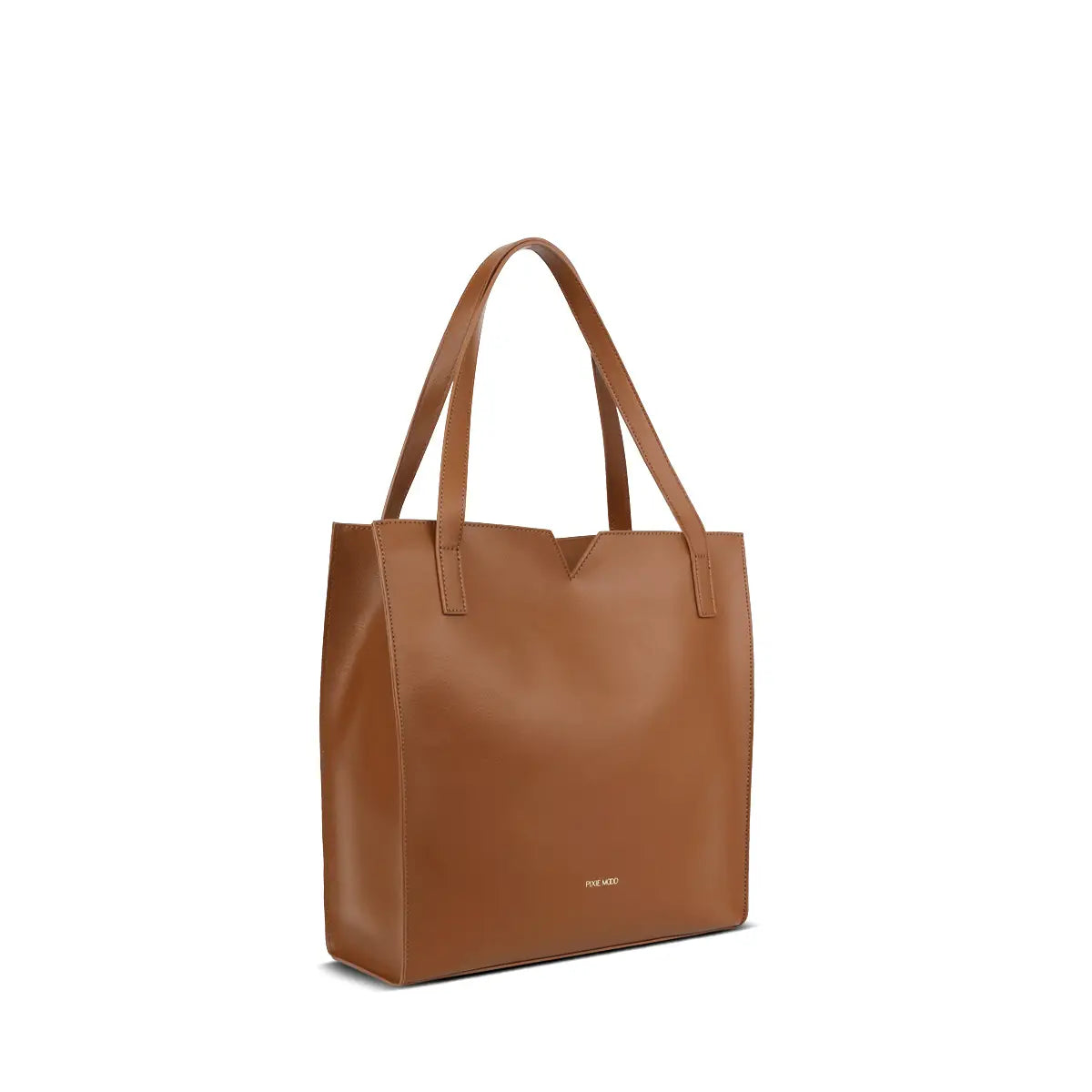 Pixie Mood - Alcia Li - Recycled Vegan Tote Bag - Chestnut-130 Accessories-PIXIE MOOD-July & June Women's Fashion Boutique Located in San Antonio, Texas