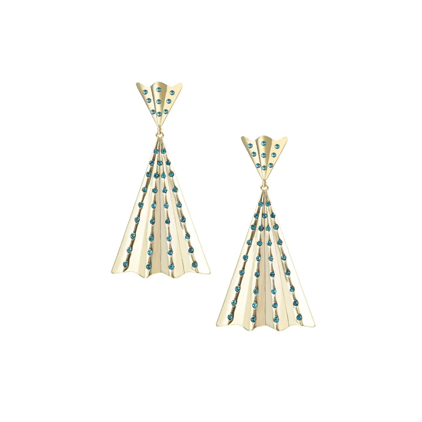 Natalie Wood - Solaris Statement Earrings in Aqua Glass-110 Jewelry & Hair-Natalie Wood-July & June Women's Fashion Boutique Located in San Antonio, Texas