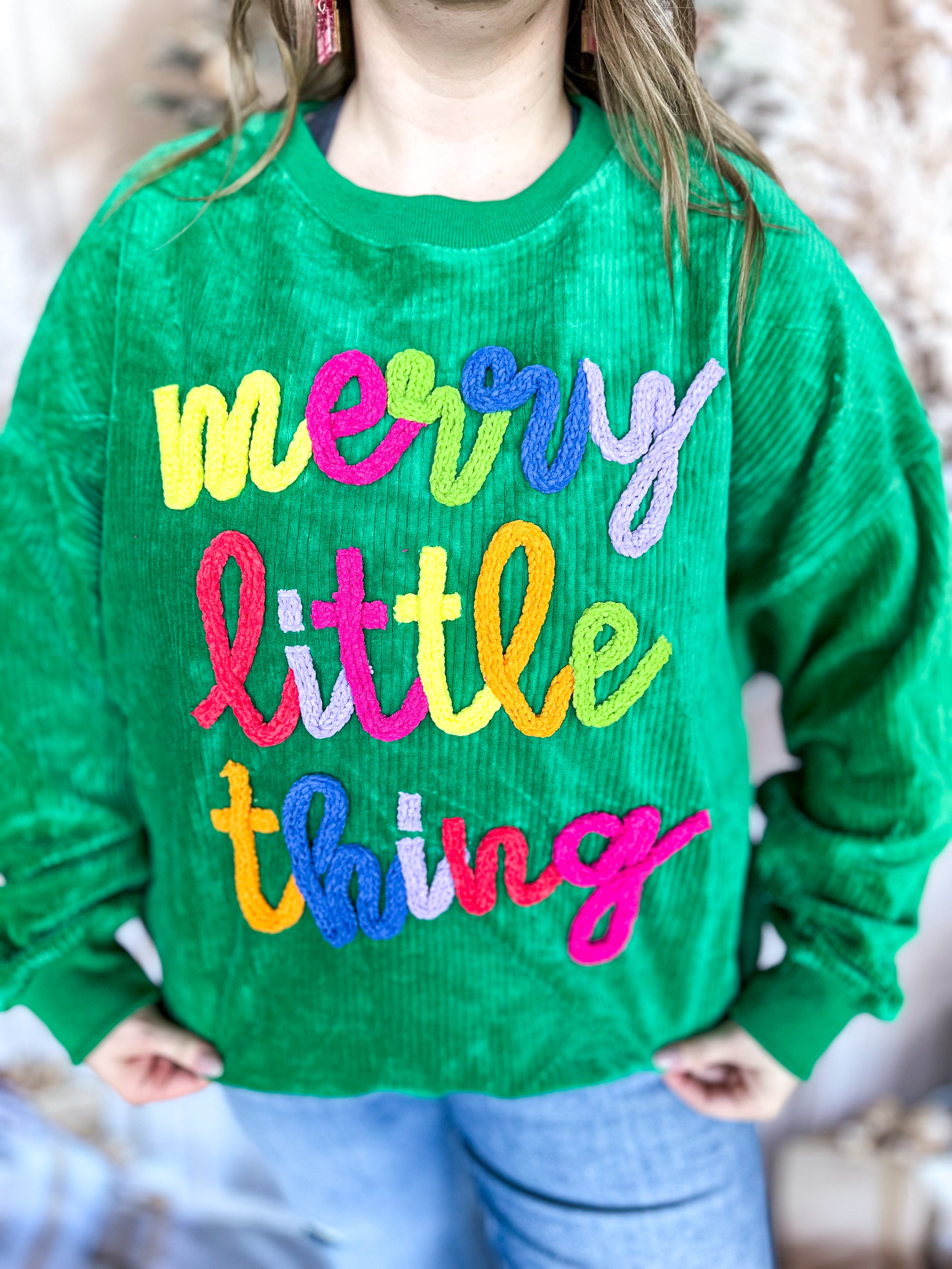 Merry Little Thing Pullover-230 Sweaters/Cardis-FANTASTIC FAWN-July & June Women's Fashion Boutique Located in San Antonio, Texas