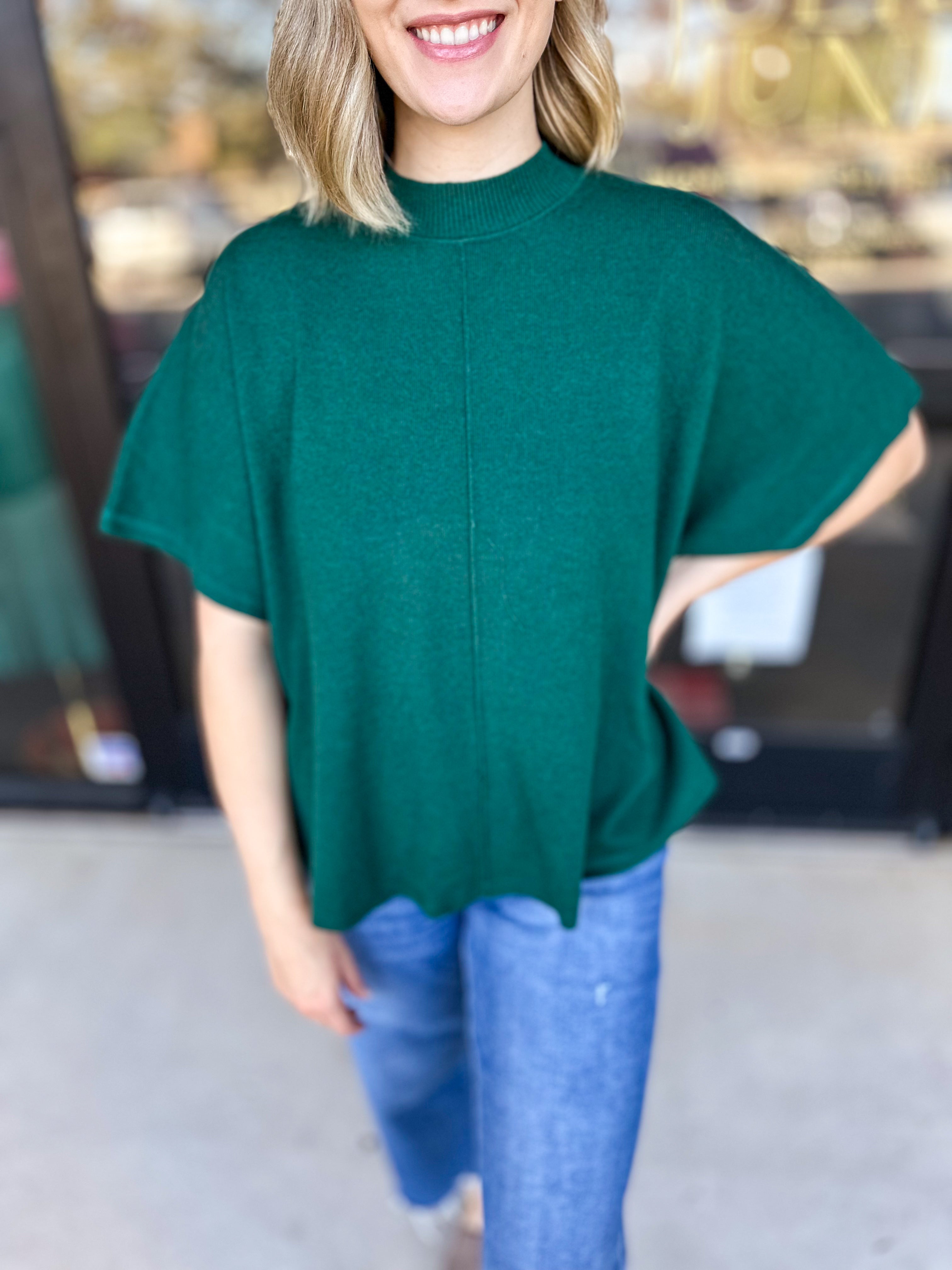 The Dana Sweater - Forest-230 Sweaters/Cardis-ENTRO-July & June Women's Fashion Boutique Located in San Antonio, Texas