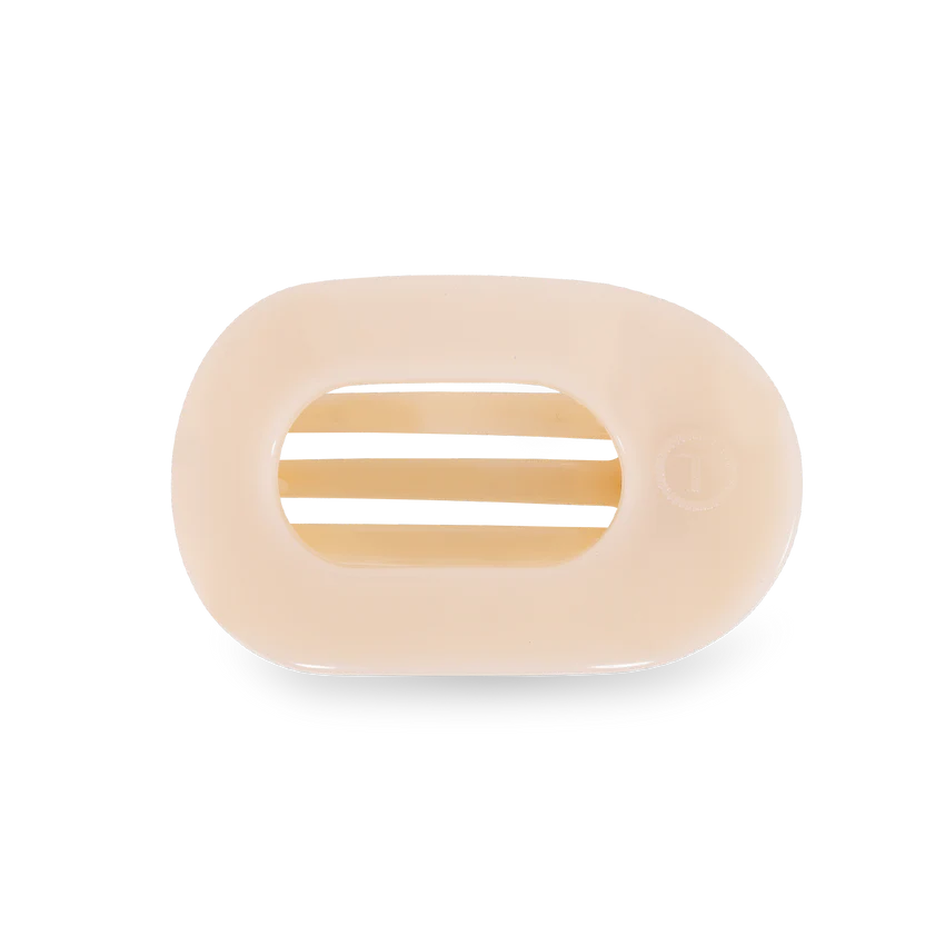 Teleties - Flat Round Hair Clips - Small - Almond Beige-110 Jewelry & Hair-Teleties-July & June Women's Fashion Boutique Located in San Antonio, Texas