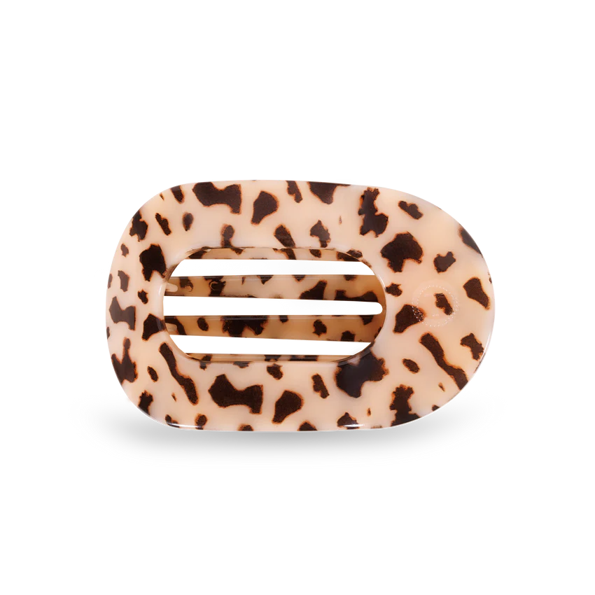 Teleties - Flat Round Hair Clips - Medium - Blonde Tortoise-110 Jewelry & Hair-Teleties-July & June Women's Fashion Boutique Located in San Antonio, Texas