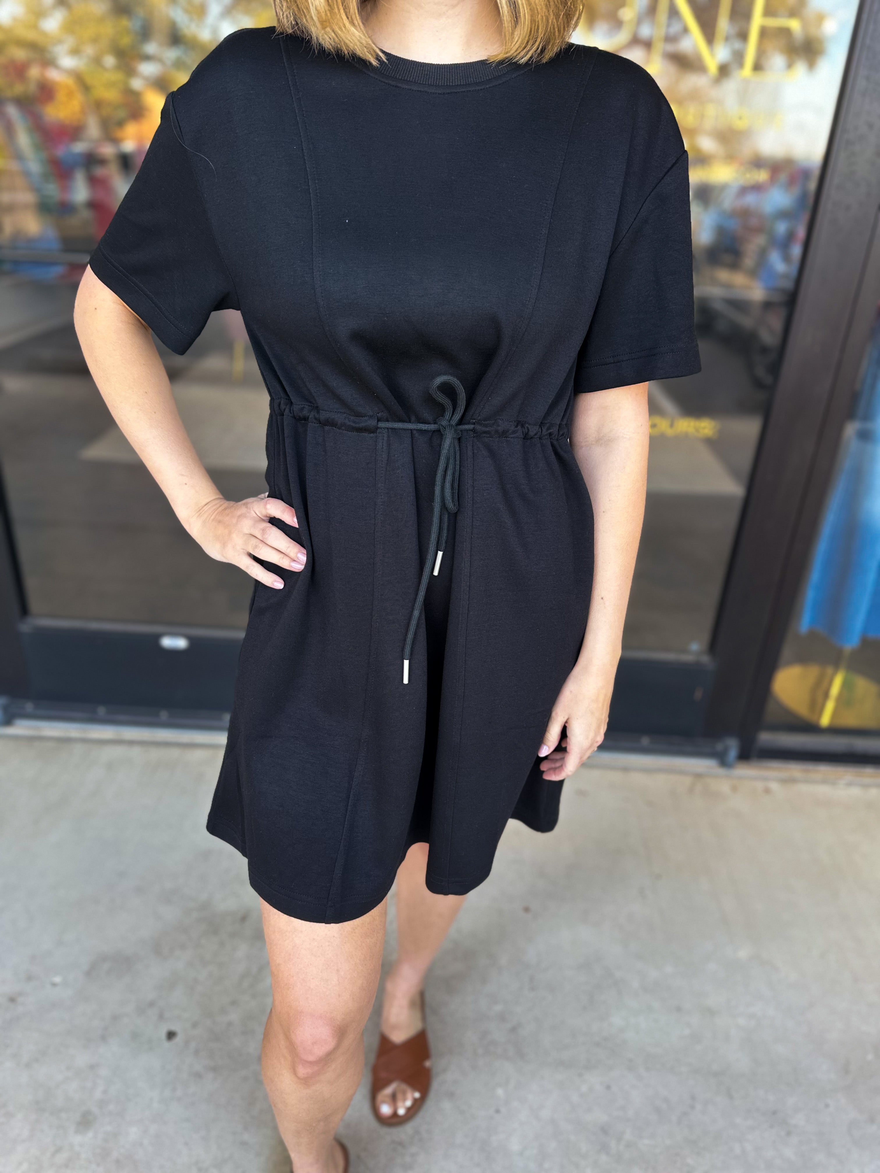 Through The City Mini Dress - Black-510 Mini-JODIFL-July & June Women's Fashion Boutique Located in San Antonio, Texas