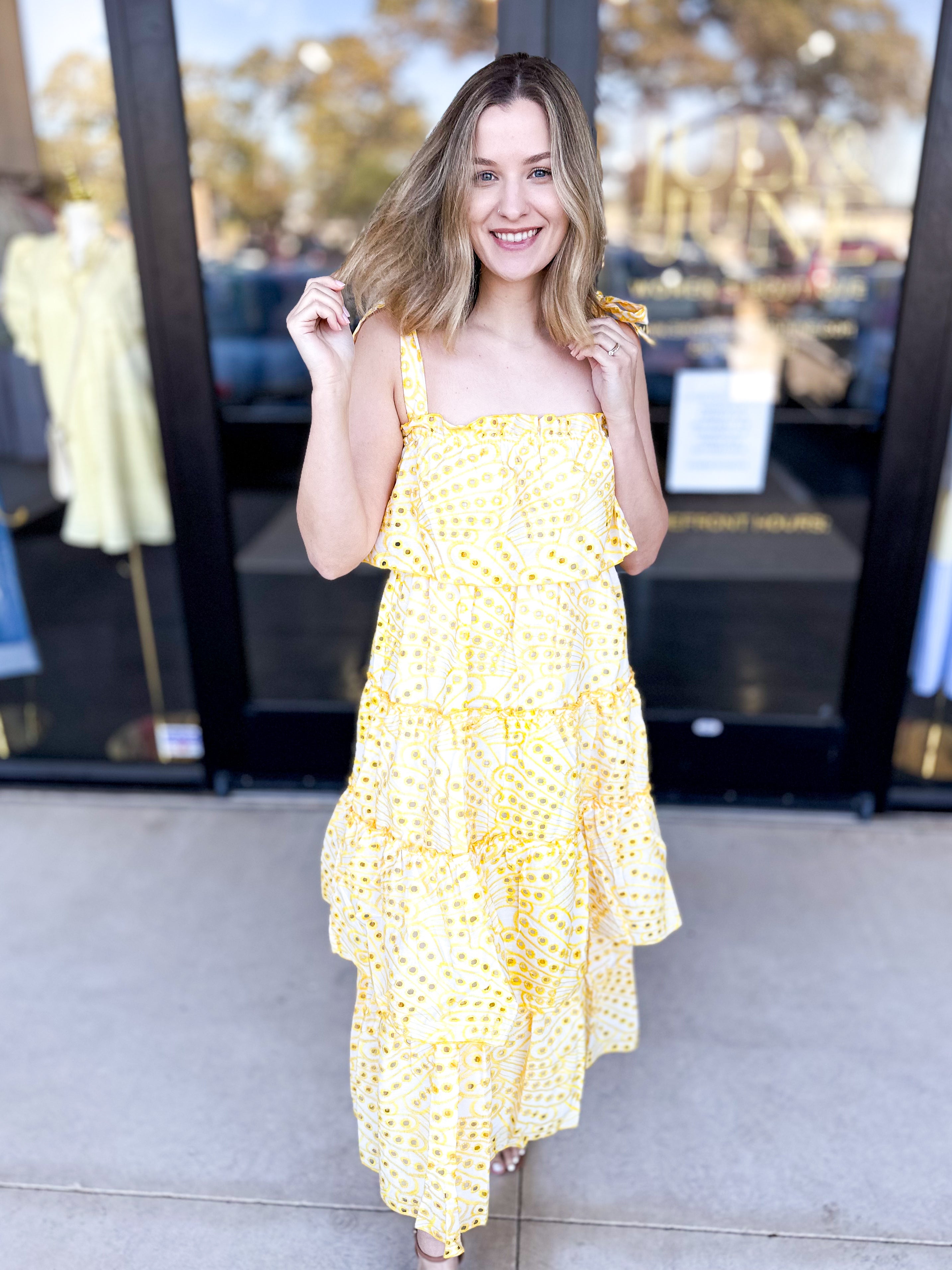 Walking On Sunshine Midi Dress-500 Midi-TCEC-July & June Women's Fashion Boutique Located in San Antonio, Texas