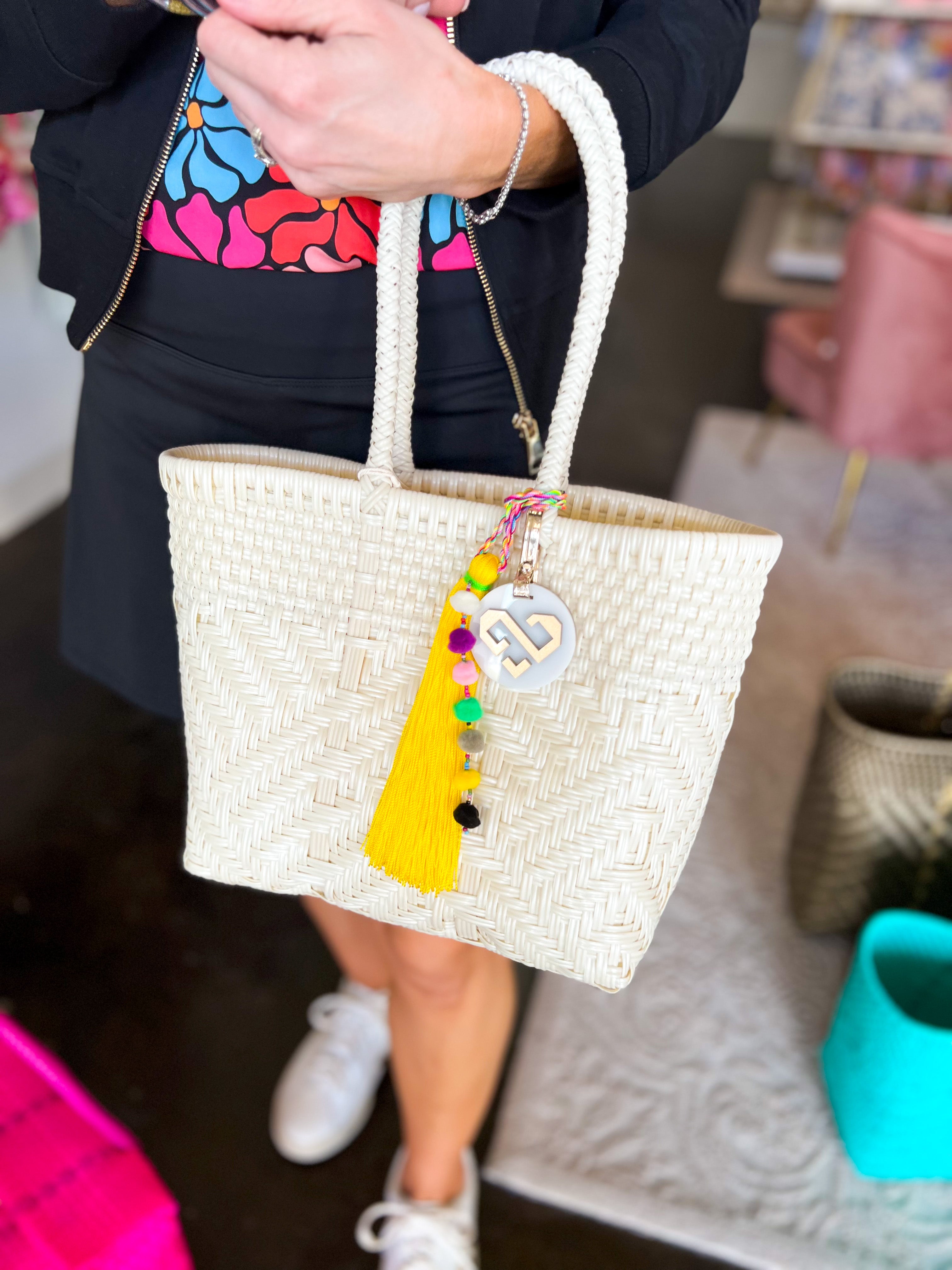 Maria Victoria - Glimmer Pearl Tote Bag Extra Small-130 Accessories-MARIA VICTORIA-July & June Women's Fashion Boutique Located in San Antonio, Texas