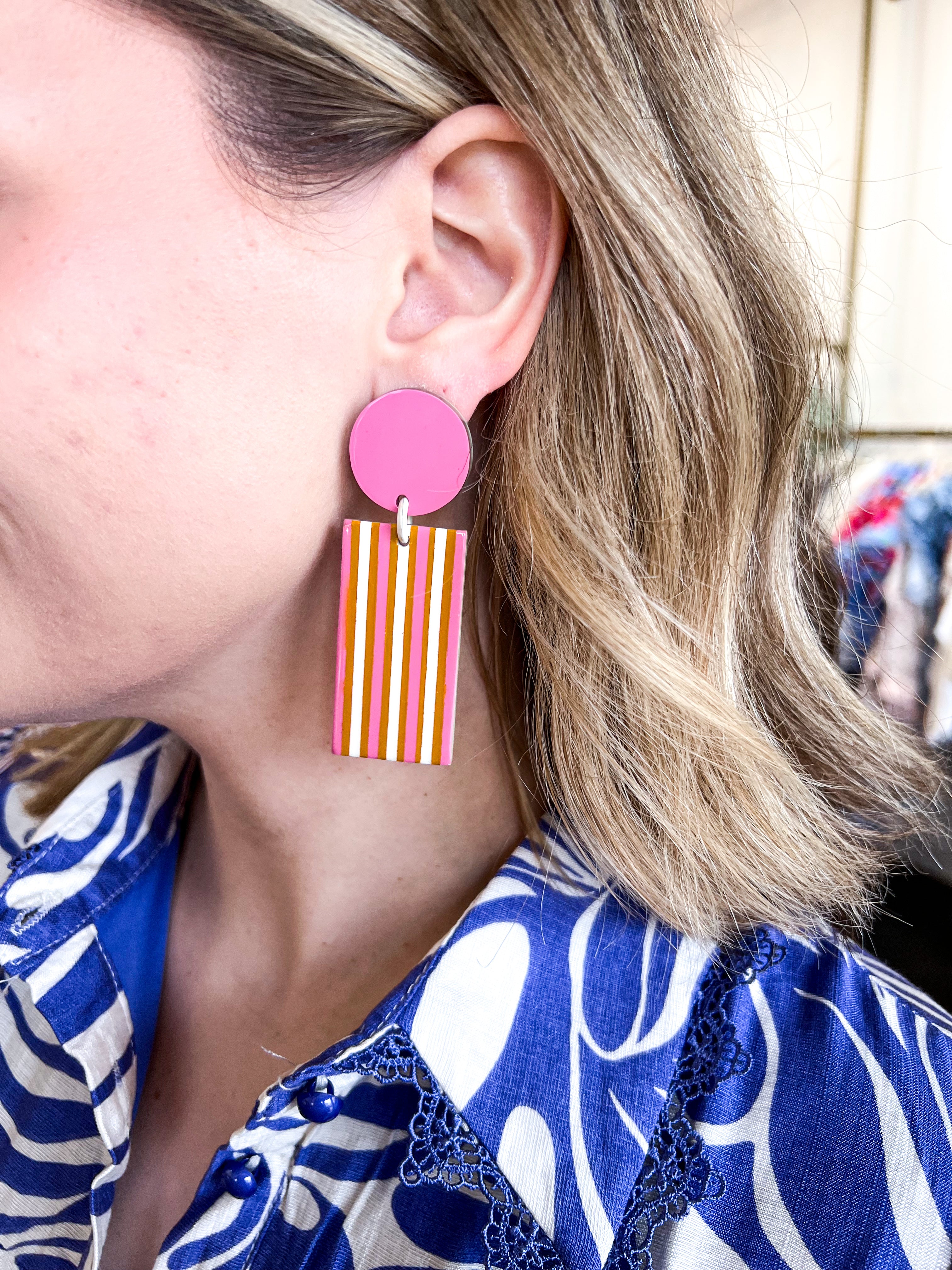 Sunshine Tienda - Sunkissed Cabana Earrings-110 Jewelry & Hair-Sunshine Tienda-July & June Women's Fashion Boutique Located in San Antonio, Texas