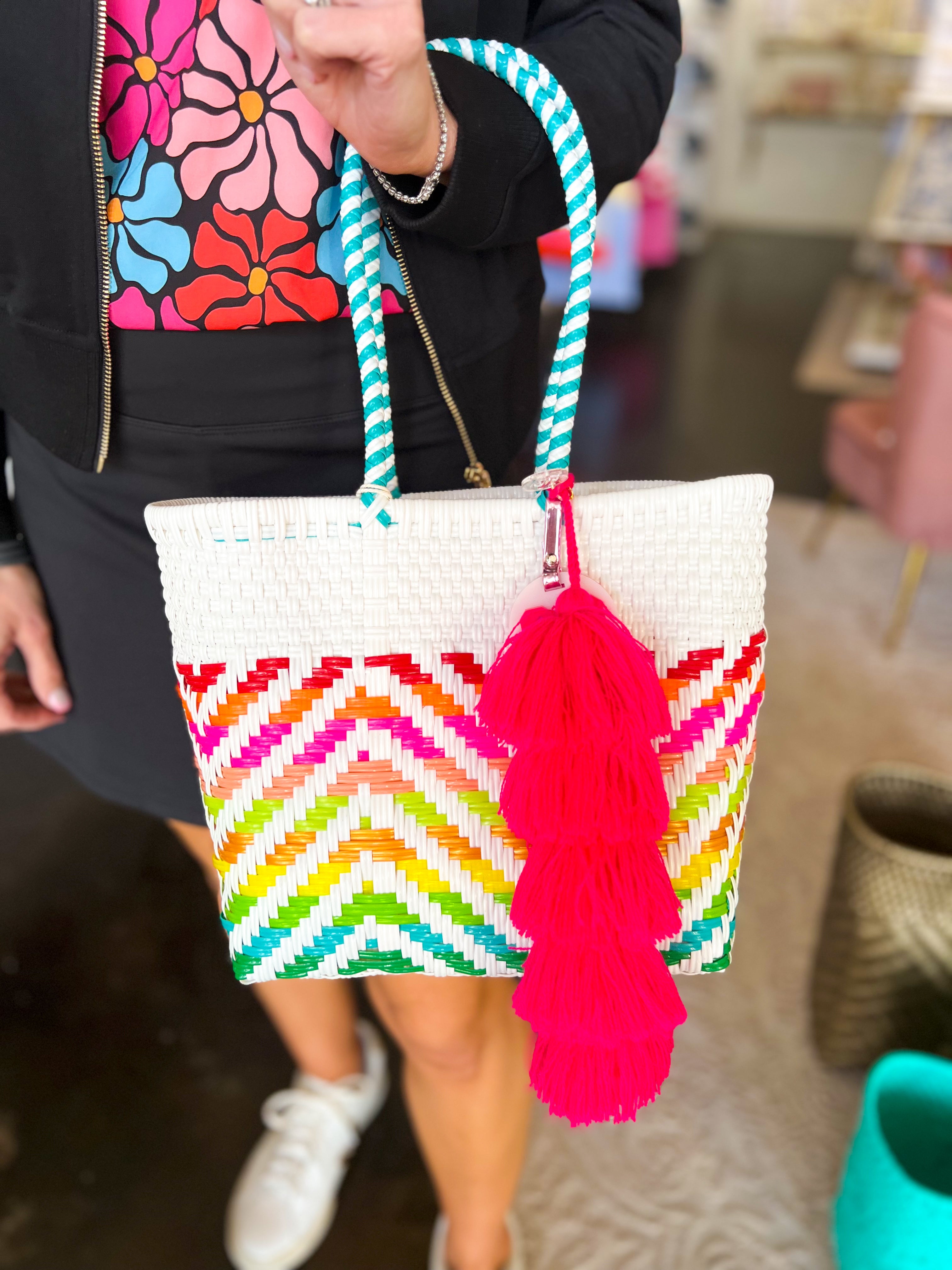 Maria Victoria - Ritmo Tote Bag Extra Small-130 Accessories-MARIA VICTORIA-July & June Women's Fashion Boutique Located in San Antonio, Texas