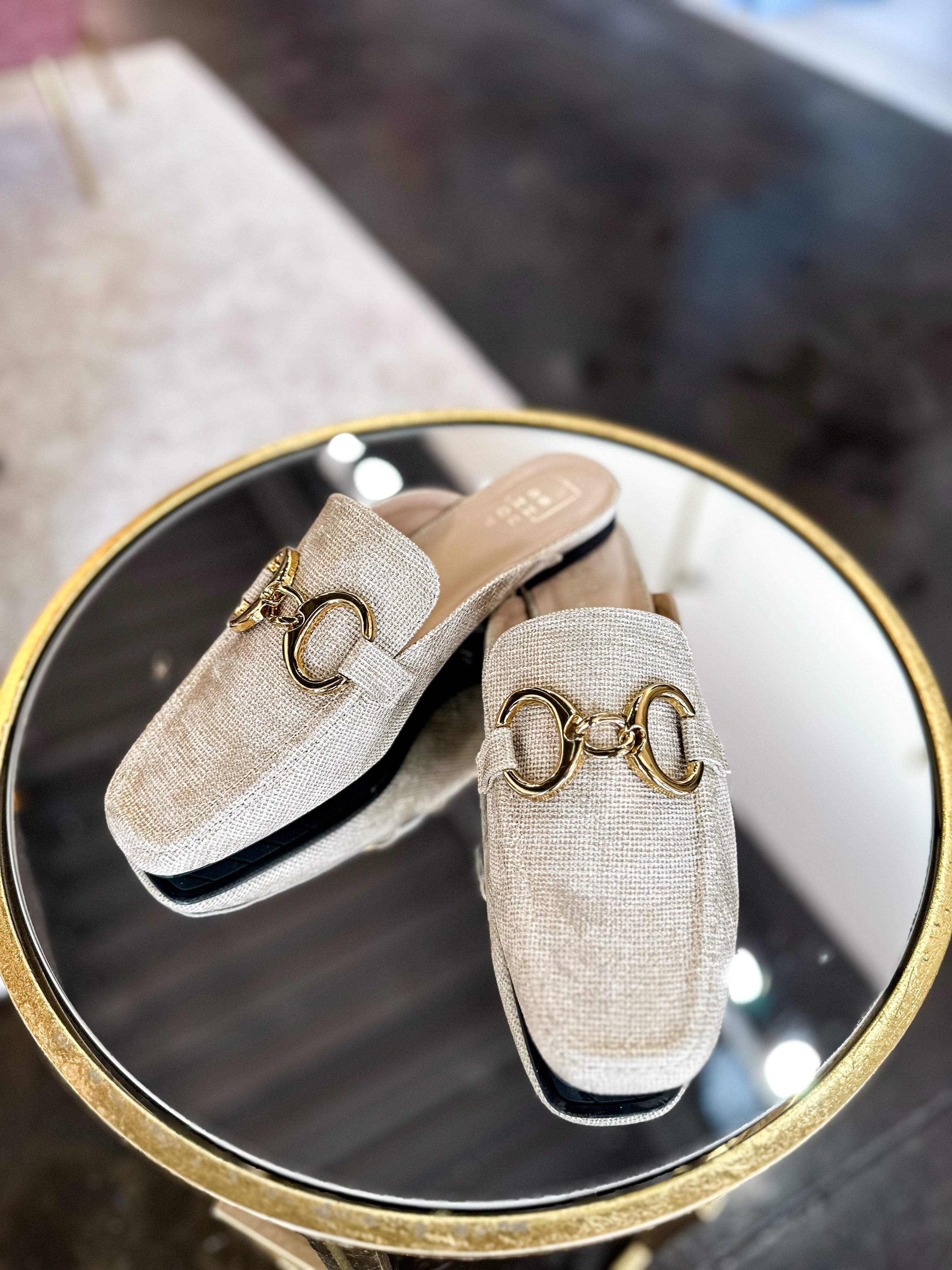 Andromeda Loafers - Gold-700 Footwear-ShuShop-July & June Women's Fashion Boutique Located in San Antonio, Texas