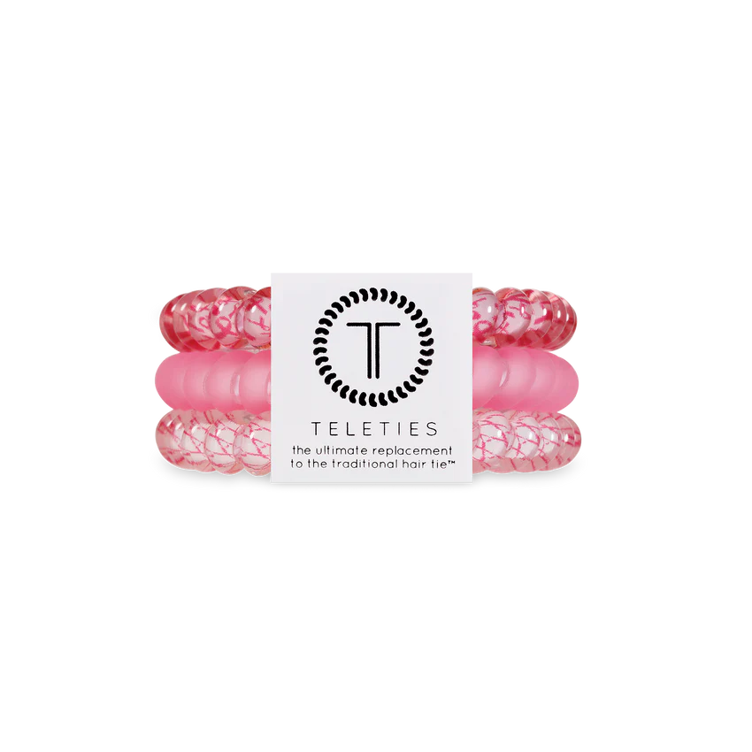 Teleties - Small - Pink and Powerful-110 Jewelry & Hair-Teleties-July & June Women's Fashion Boutique Located in San Antonio, Texas