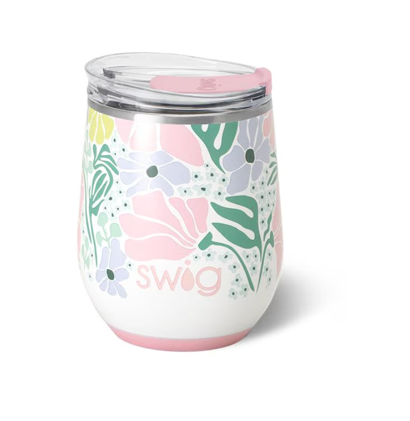 SWIG - Garden party Stemless Wine Cup 12oz-140 - HOME & GIFT-SWIG-July & June Women's Fashion Boutique Located in San Antonio, Texas