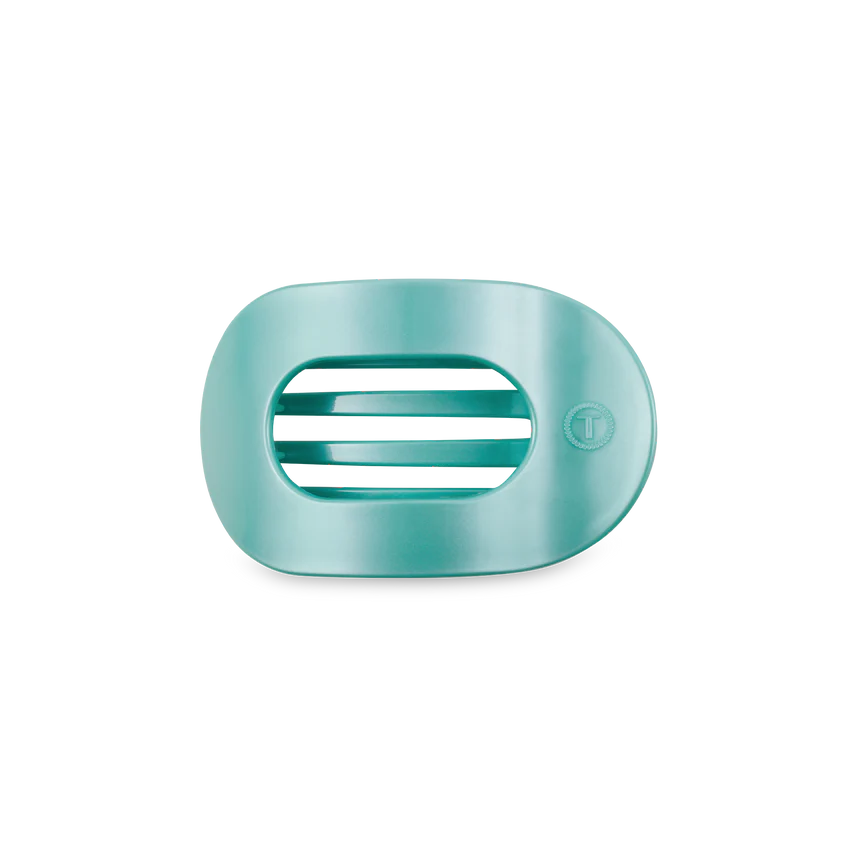 Teleties - Flat Round Hair Clips - Medium - Totally Turquoise-110 Jewelry & Hair-Teleties-July & June Women's Fashion Boutique Located in San Antonio, Texas