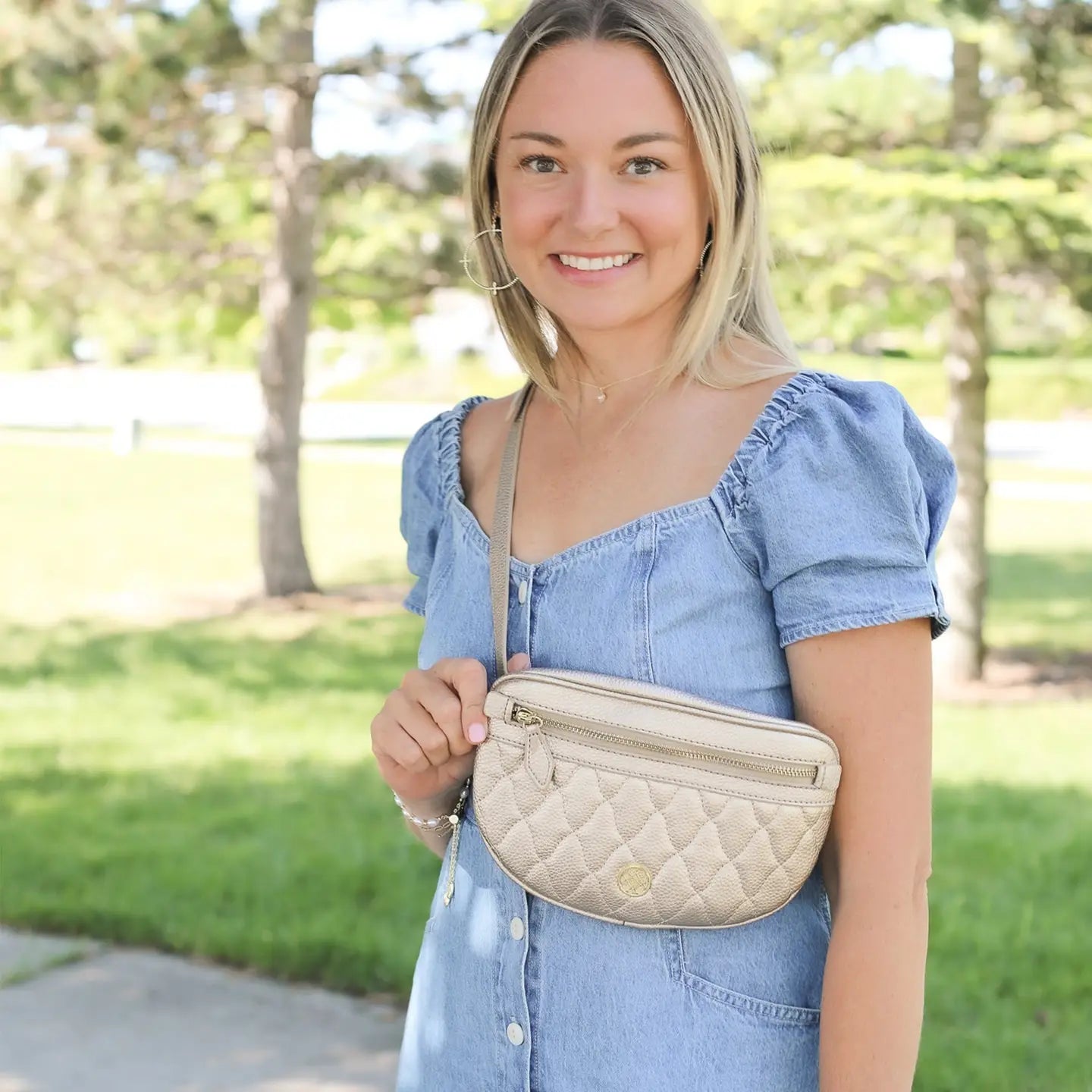 Natalie Wood - Grace Belt Bag in Straw-130 Accessories-Natalie Wood-July & June Women's Fashion Boutique Located in San Antonio, Texas