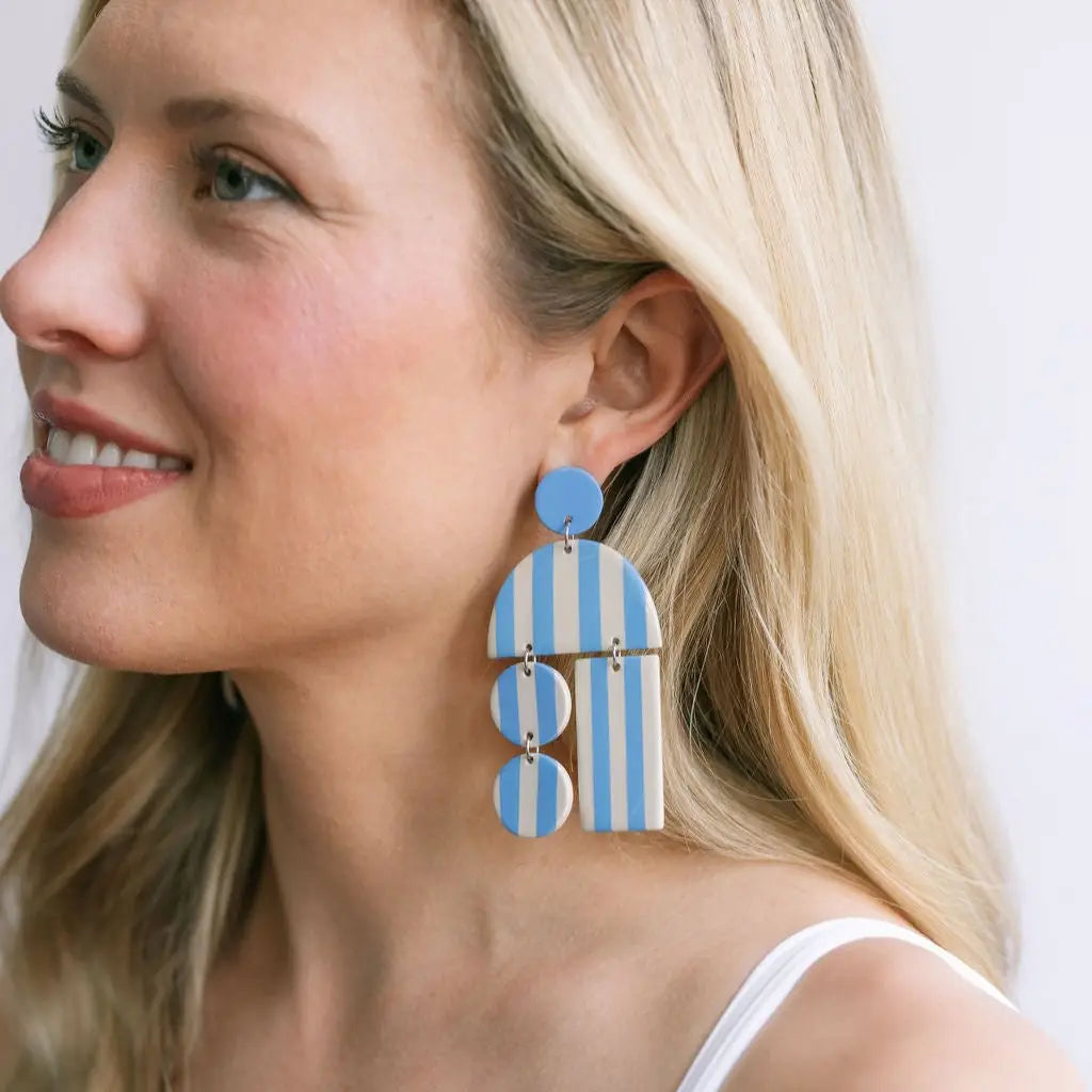 Sunshine Tienda - Blue Tide Mobile Earrings-110 Jewelry & Hair-Sunshine Tienda-July & June Women's Fashion Boutique Located in San Antonio, Texas