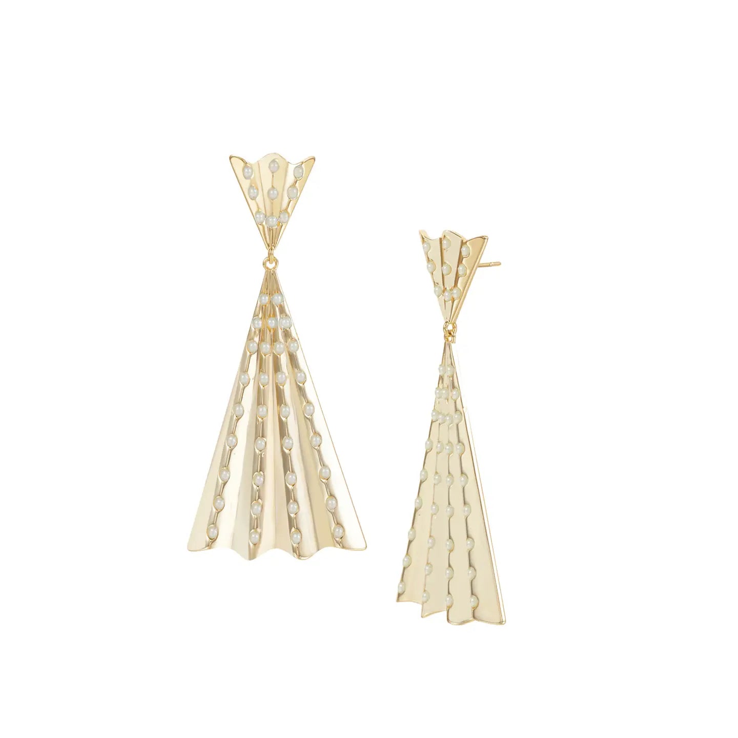 Natalie Wood - Solaris Statement Earrings in Pearl-110 Jewelry & Hair-Natalie Wood-July & June Women's Fashion Boutique Located in San Antonio, Texas