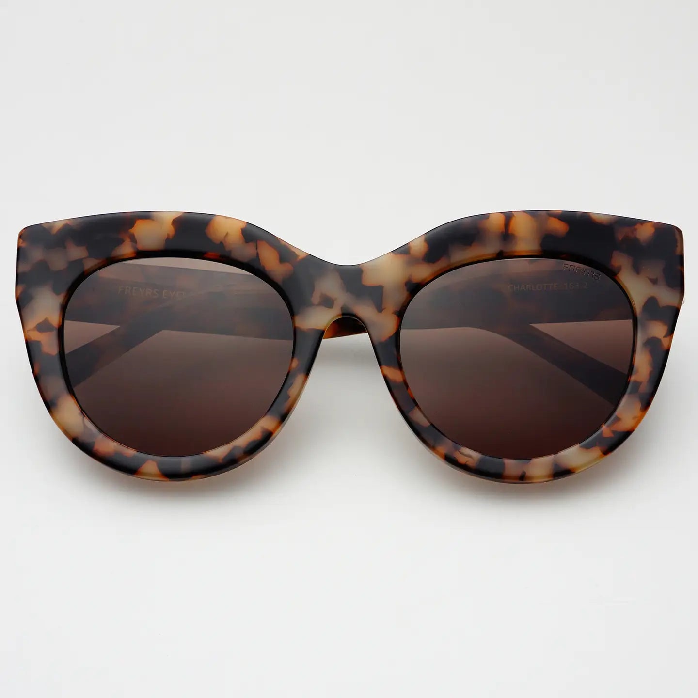 FREYRS - Charlotte Acetate Womens Cat Eye Sunglasses - Milky Tortoise-130 ACCESSORIES-FREYRS-July & June Women's Fashion Boutique Located in San Antonio, Texas